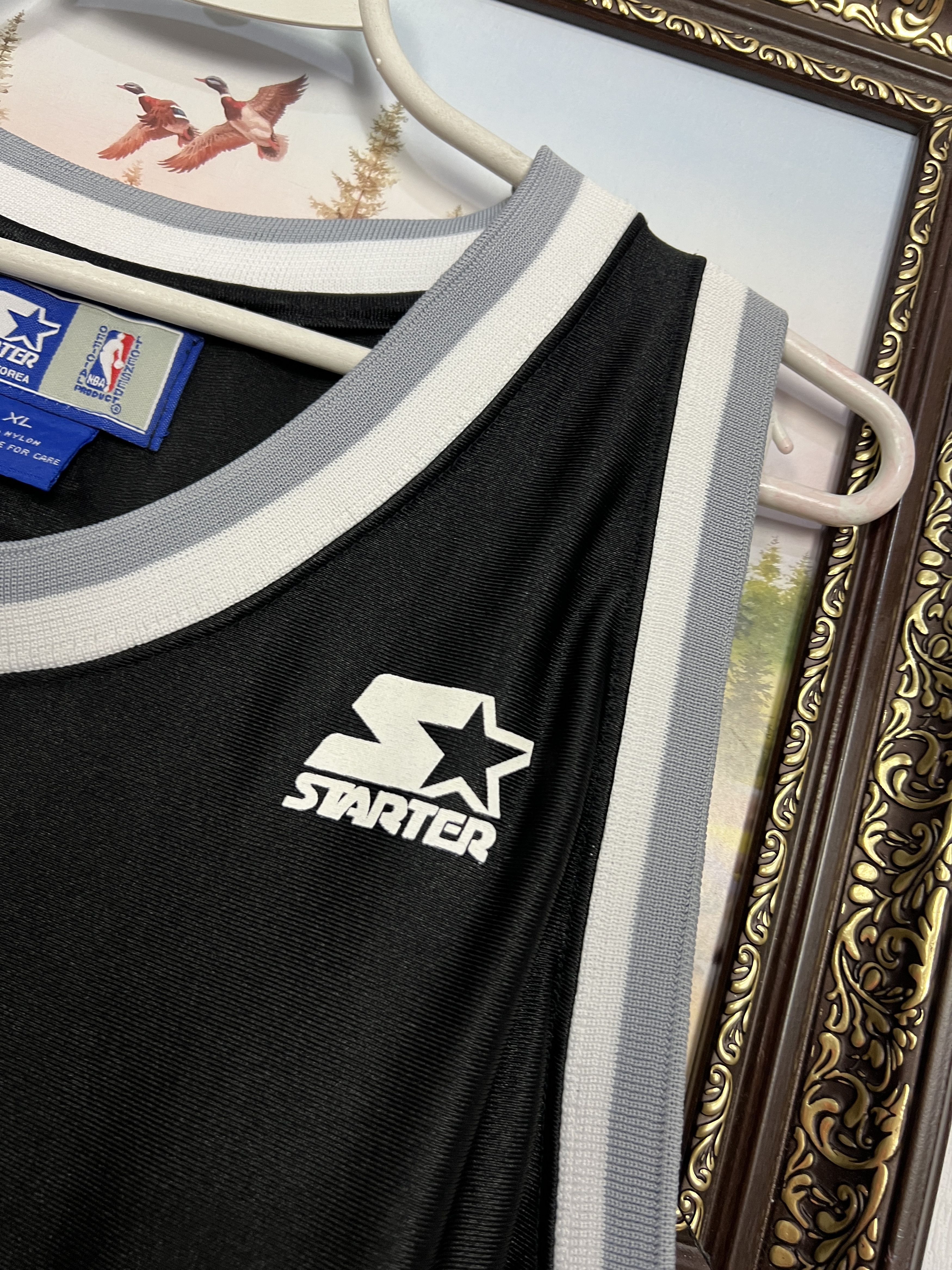 Starter Vintage 90's San Antonio Spurs NBA Jersey Shirt Trikot Size US XL / EU 56 / 4 - 4 Thumbnail