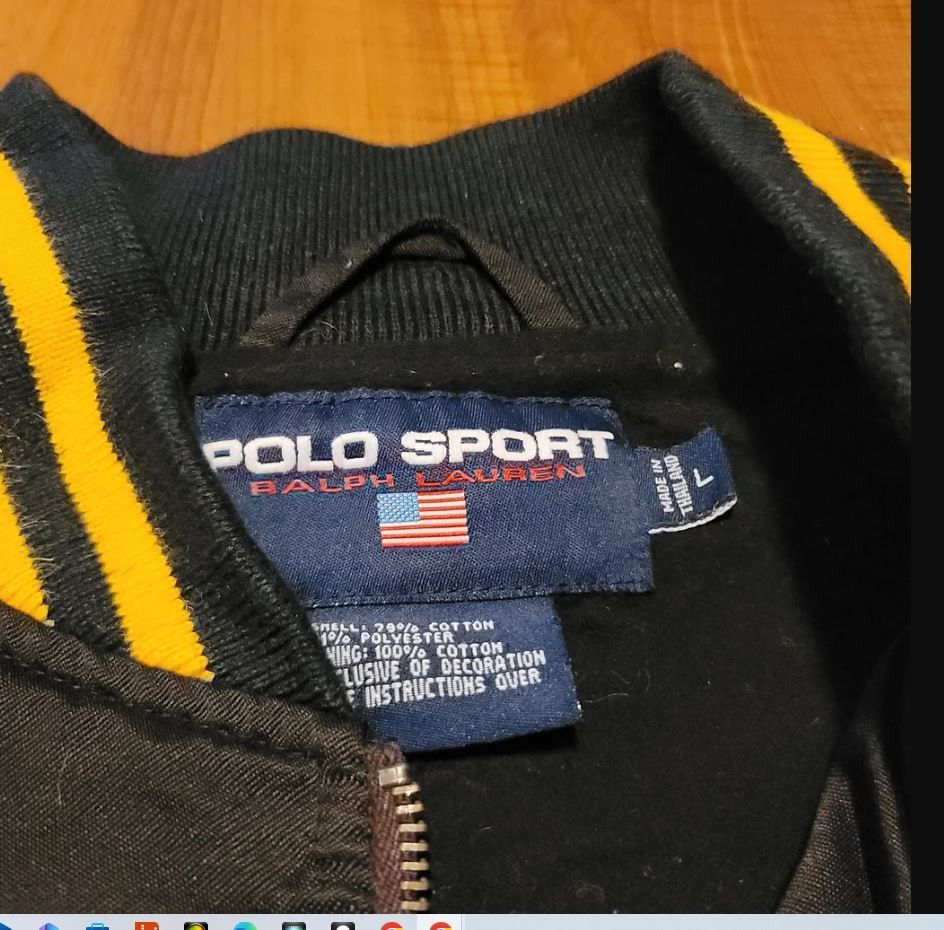 Polo Ralph Lauren Vintage Polo Ralph Lauren P Varsity Jacket Size Large Size US L / EU 52-54 / 3 - 6 Thumbnail