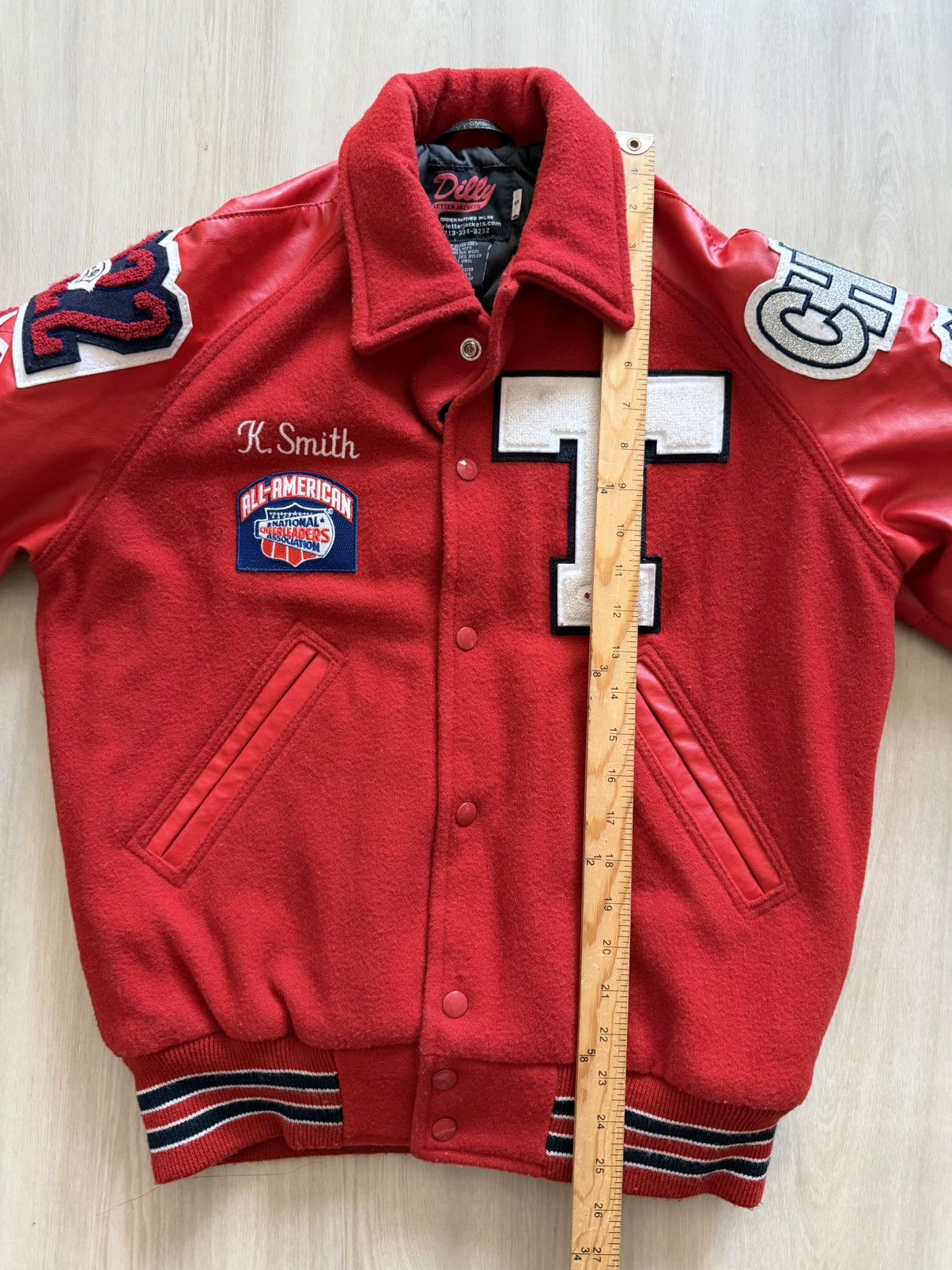 Other Dilly Varsity Letterman Bomber Red Nationals Tookie Sz S Size US S / EU 44-46 / 1 - 5 Thumbnail