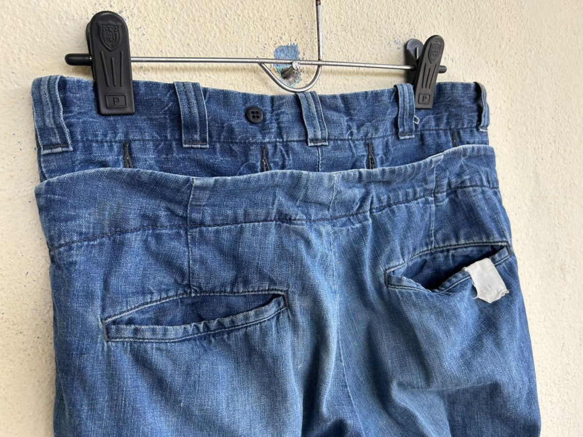 Lee × N.Hoolywood Double Waist Distressed Denim Pant Size US 32 / EU 48 - 5 Thumbnail