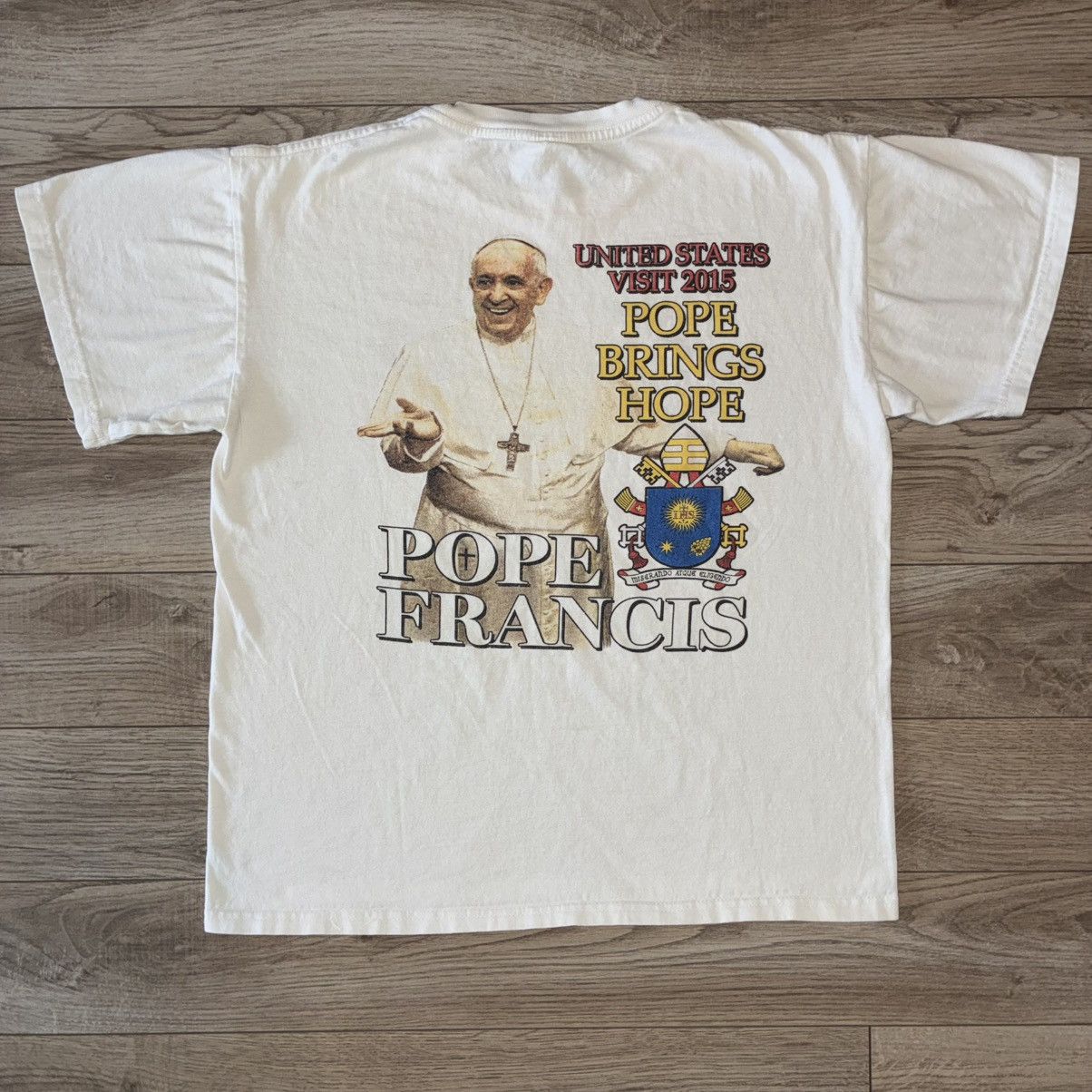 Other Pope Francis united states visit 2015 rap tee shirt Size US M / EU 48-50 / 2 - 4 Thumbnail