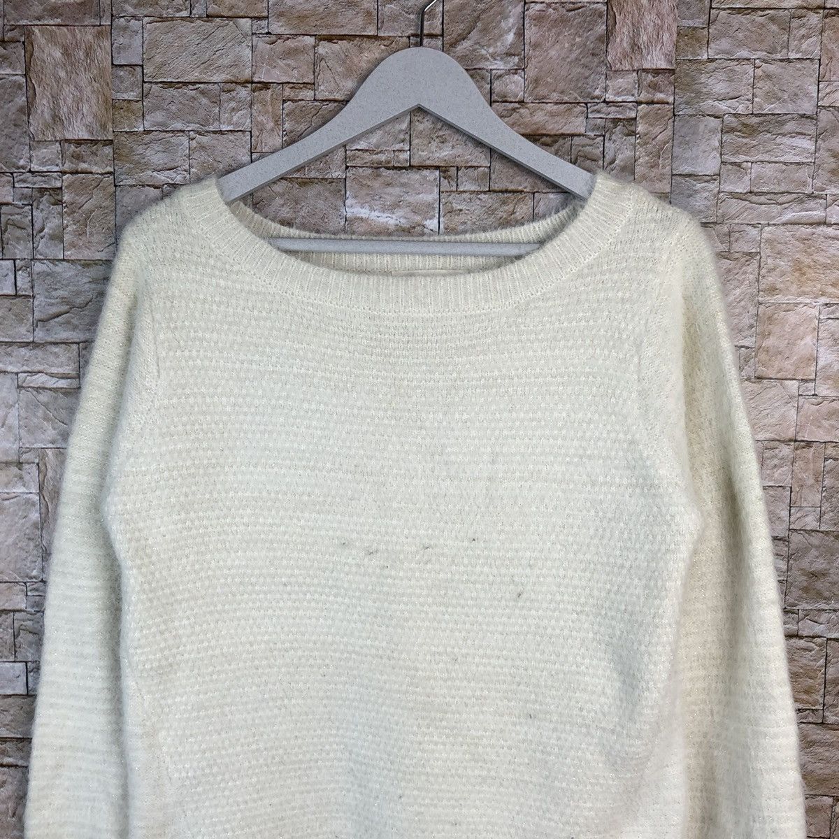 Homespun Knitwear × Japanese Brand Grove vintage White Knitwear #A1100 Size M / US 6-8 / IT 42-44 - 5 Thumbnail