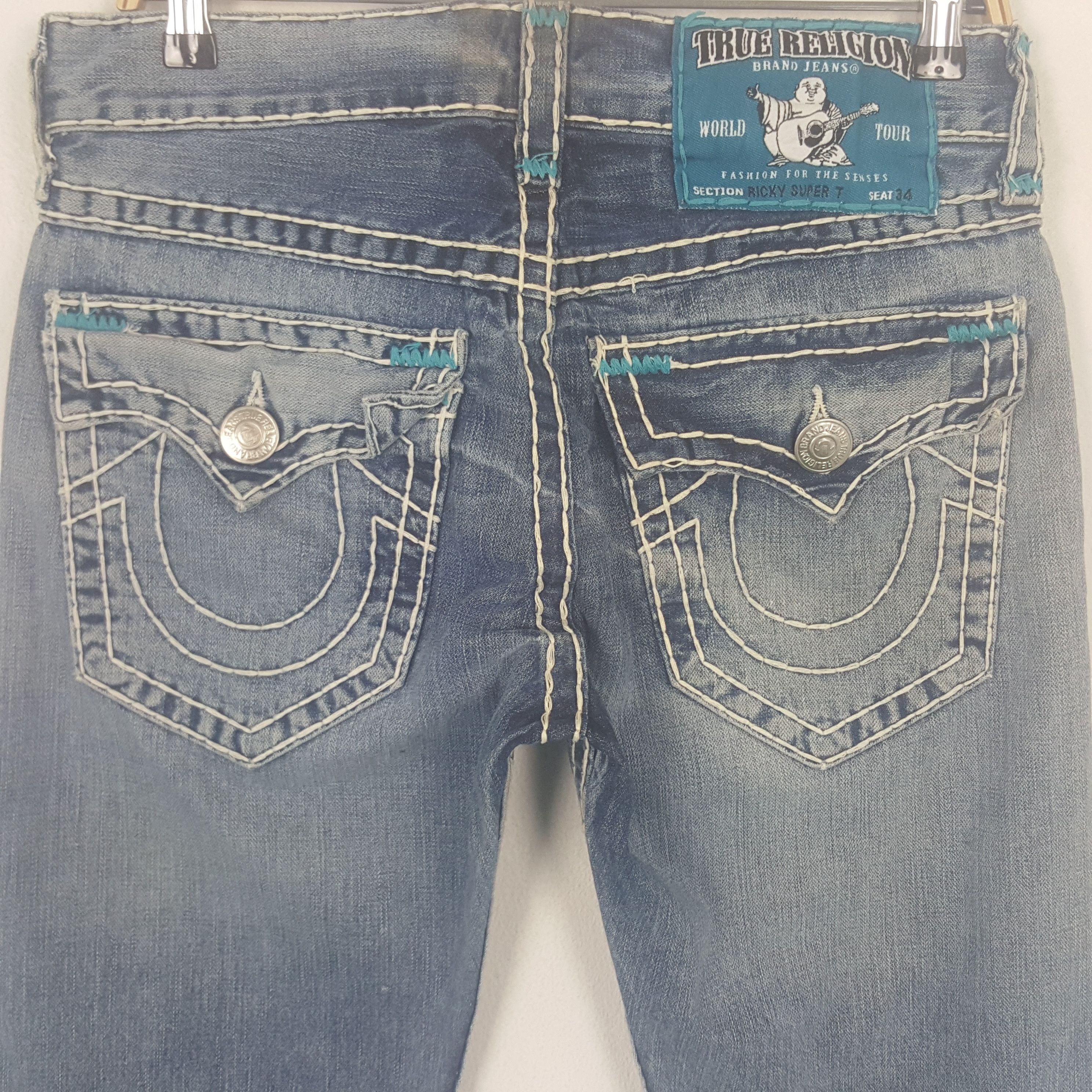 True Religion Vintage True Religion USA Denim Jeans Size US 31 - 5 Thumbnail