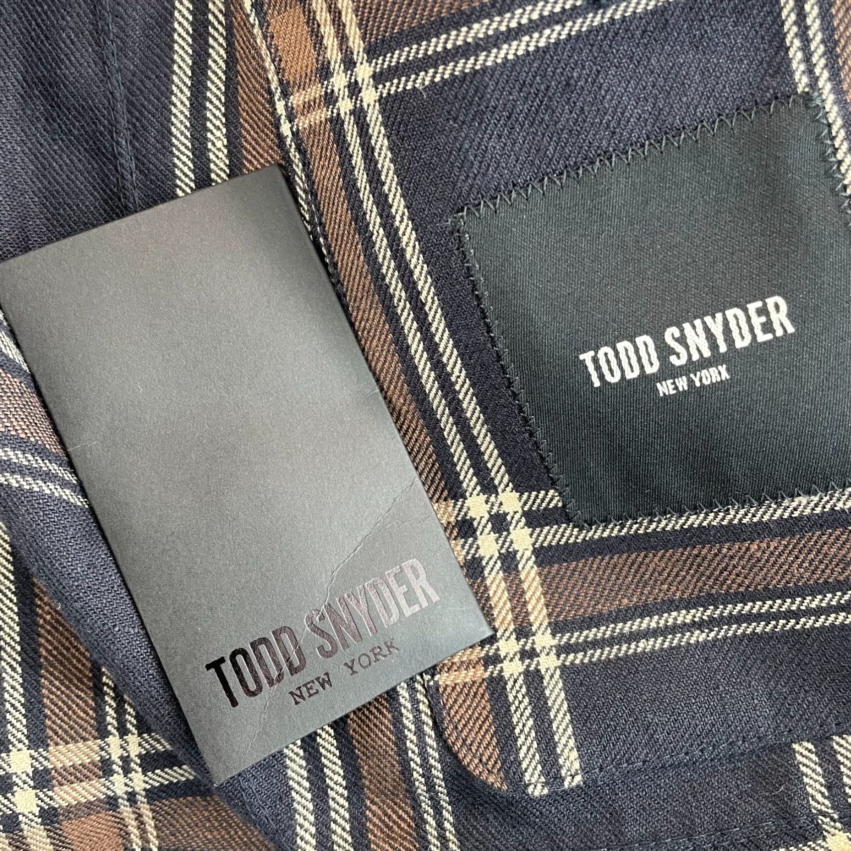 Todd Snyder Todd Snyder Sport Coat 40R Black Brown Checks 100% Linen Unstructured Italy NWOT Men Regular Jacket Size US XXS / EU 40 - 4 Thumbnail