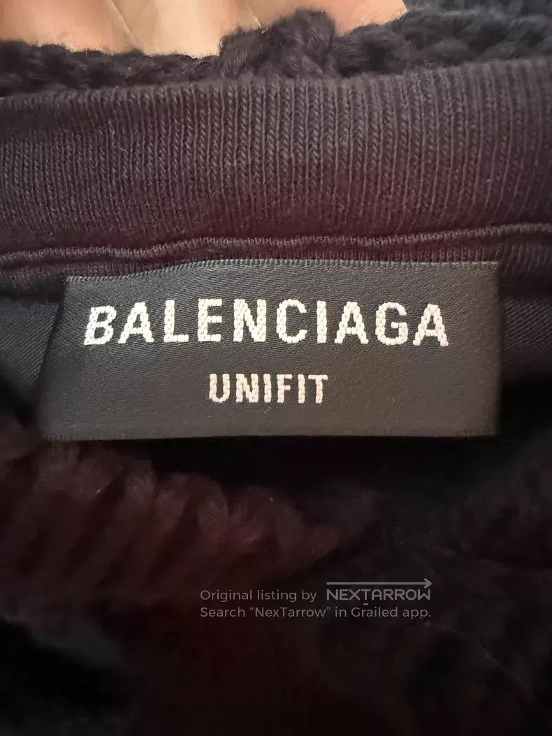 Balenciaga Balenciaga Classic Logo letter embroidery holey hooded swe Size US XS / EU 42 / 0 - 3 Thumbnail