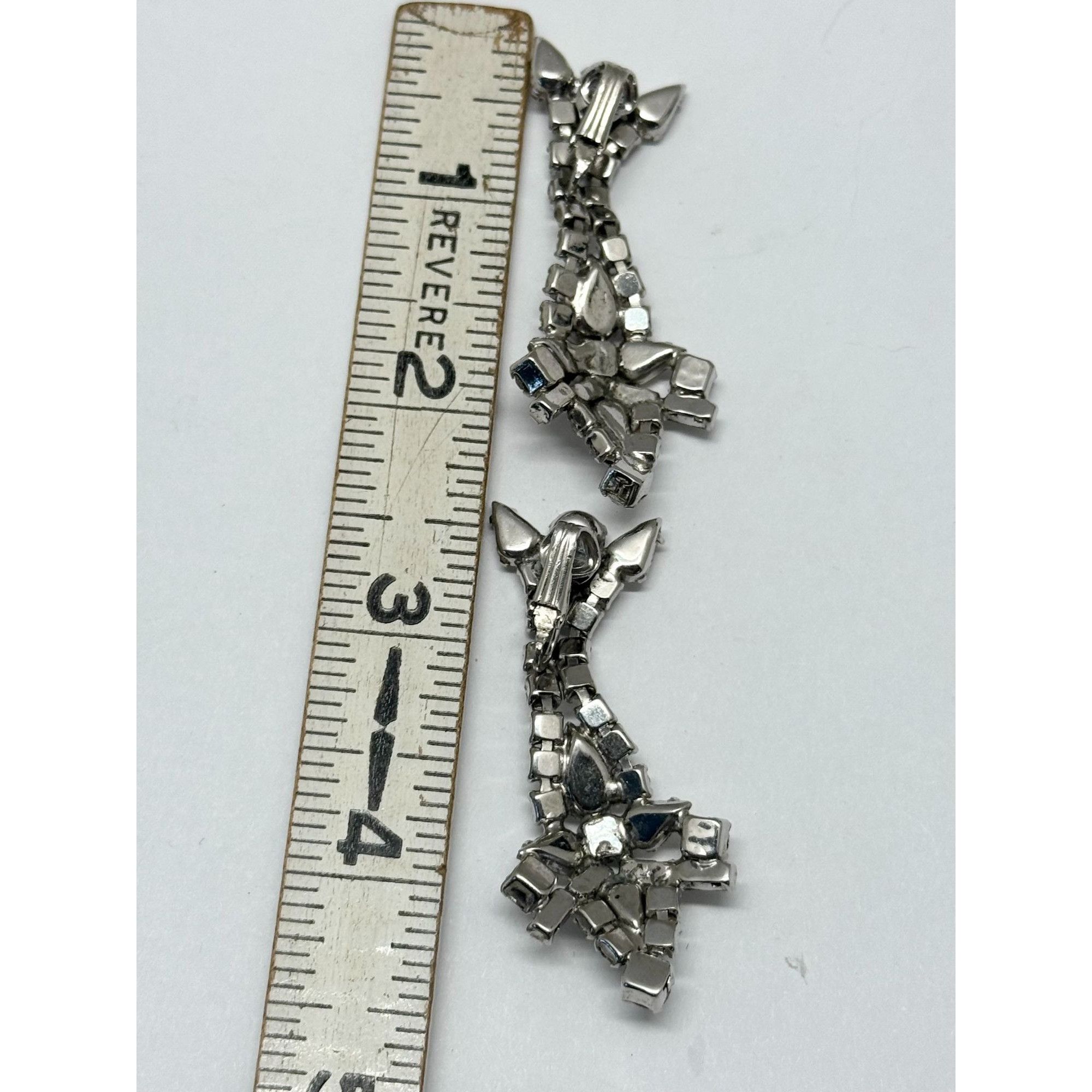 Vintage Vintage rhinestone dangle drop earrings Size ONE SIZE - 5 Thumbnail