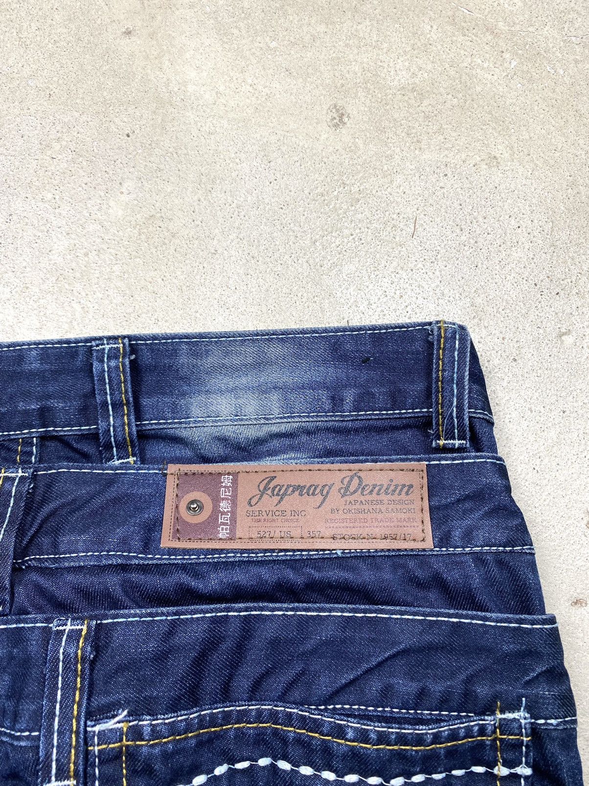 Japanese Brand Rare! Vintage Japan Design by Okishana Samoki Jeans Pants Size US 30 / EU 46 - 17 Thumbnail
