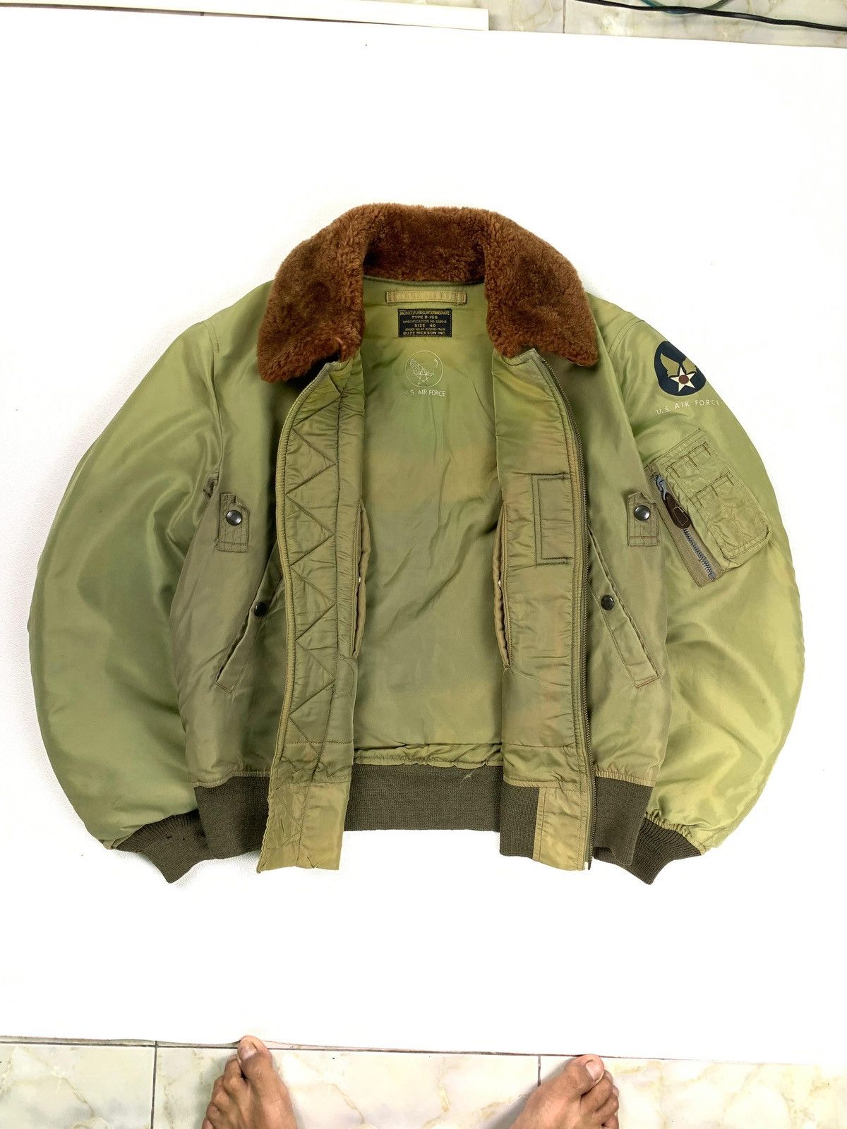 Buzz Rickson's Vintage Bomber B15 Buzzricksons Military Size US L / EU 52-54 / 3 - 2 Thumbnail