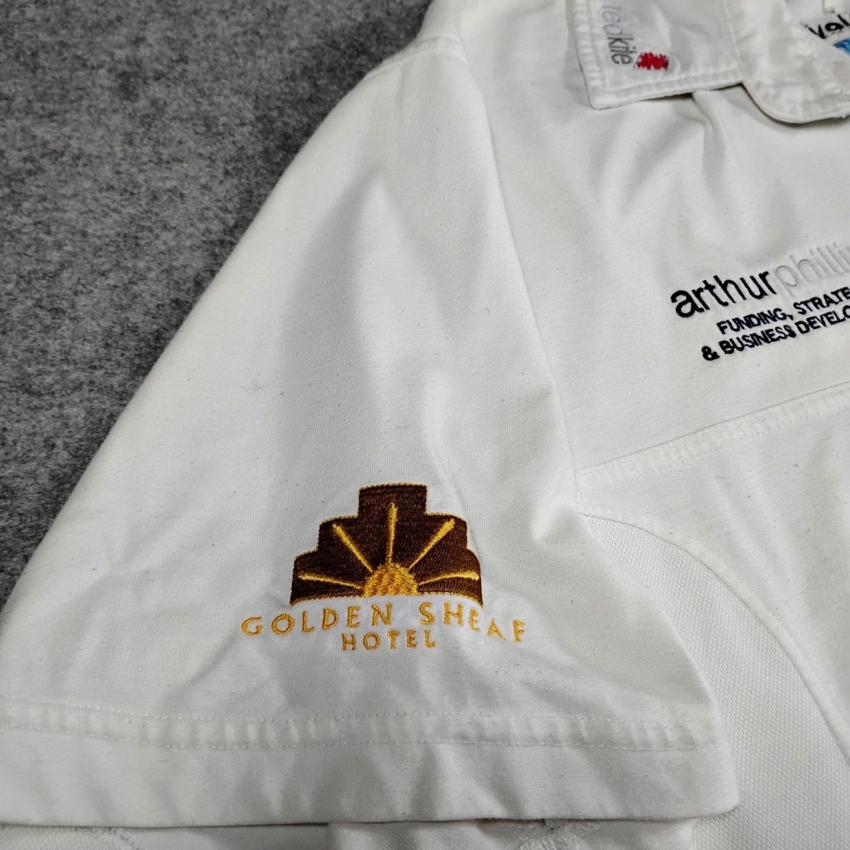 Vintage ISC Easts Cricket Polo Shirt Mens Size L White Short Sleeve Sponsor Logos Size US L / EU 52-54 / 3 - 6 Thumbnail