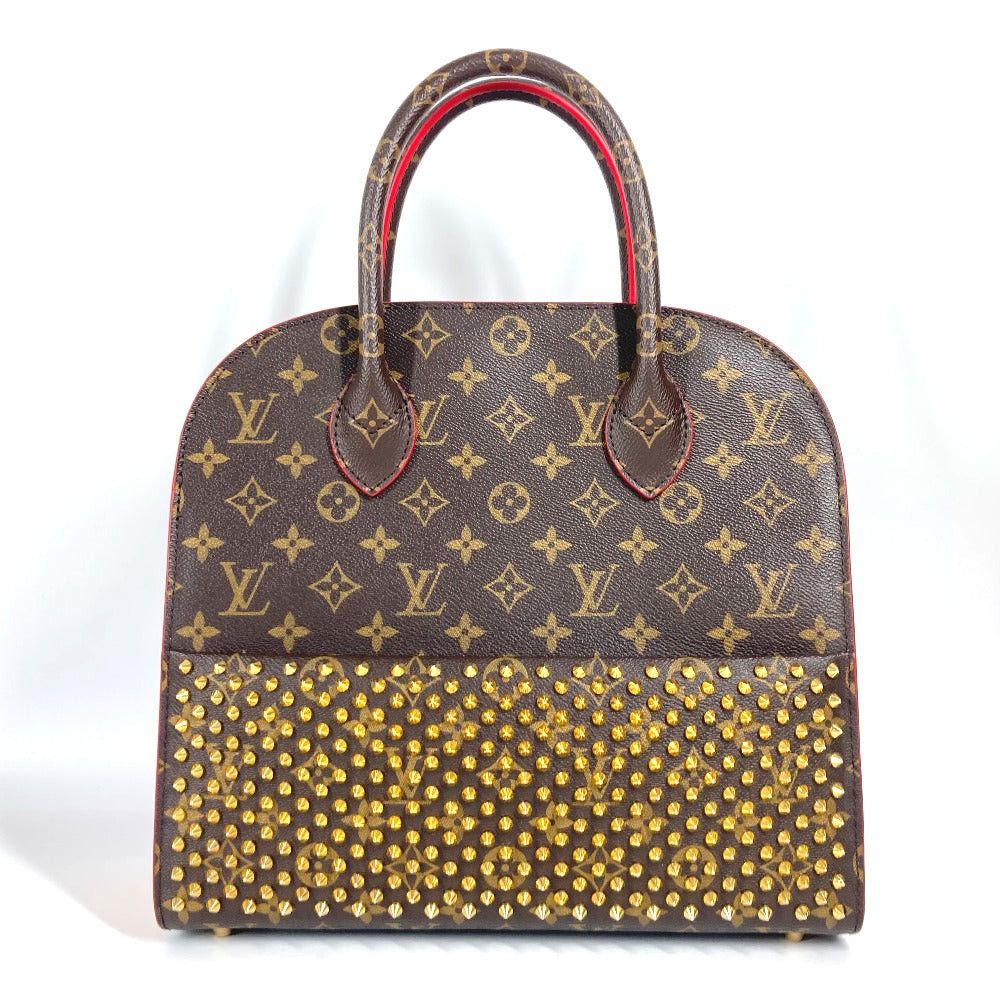Louis Vuitton Louis Vuitton M41234 Monogram Studs Iconoclast Christian Louboutin Collaboration Tote Bag Briefcase Handbag Canvas Women Brown Size ONE SIZE - 1 Thumbnail