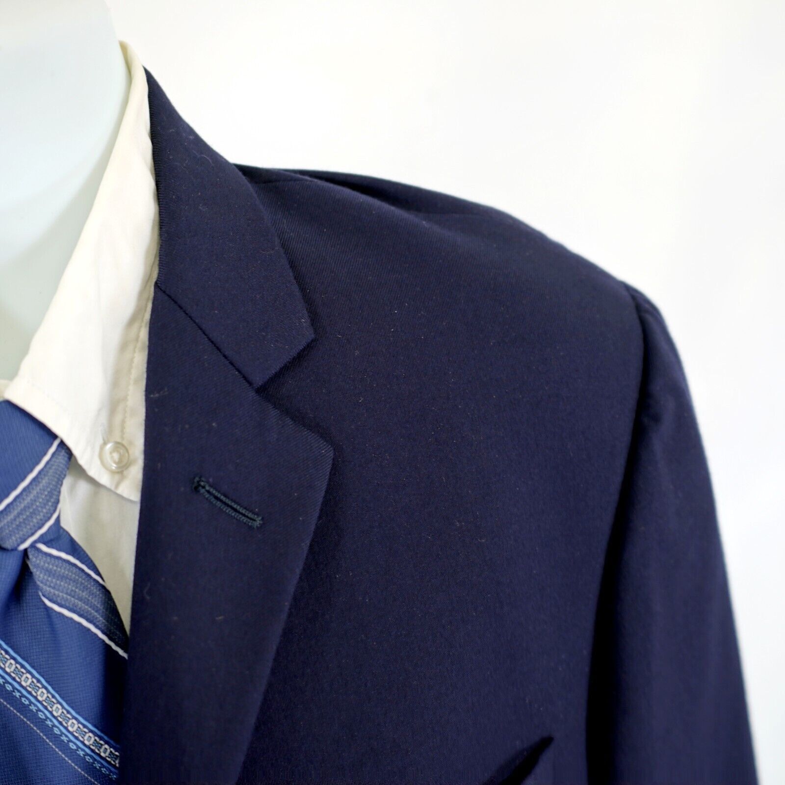 Hickey Freeman Hickey Freeman Worsted Wool Cashmere Blue 42R Milburn Blazer Size 42R - 2 Thumbnail