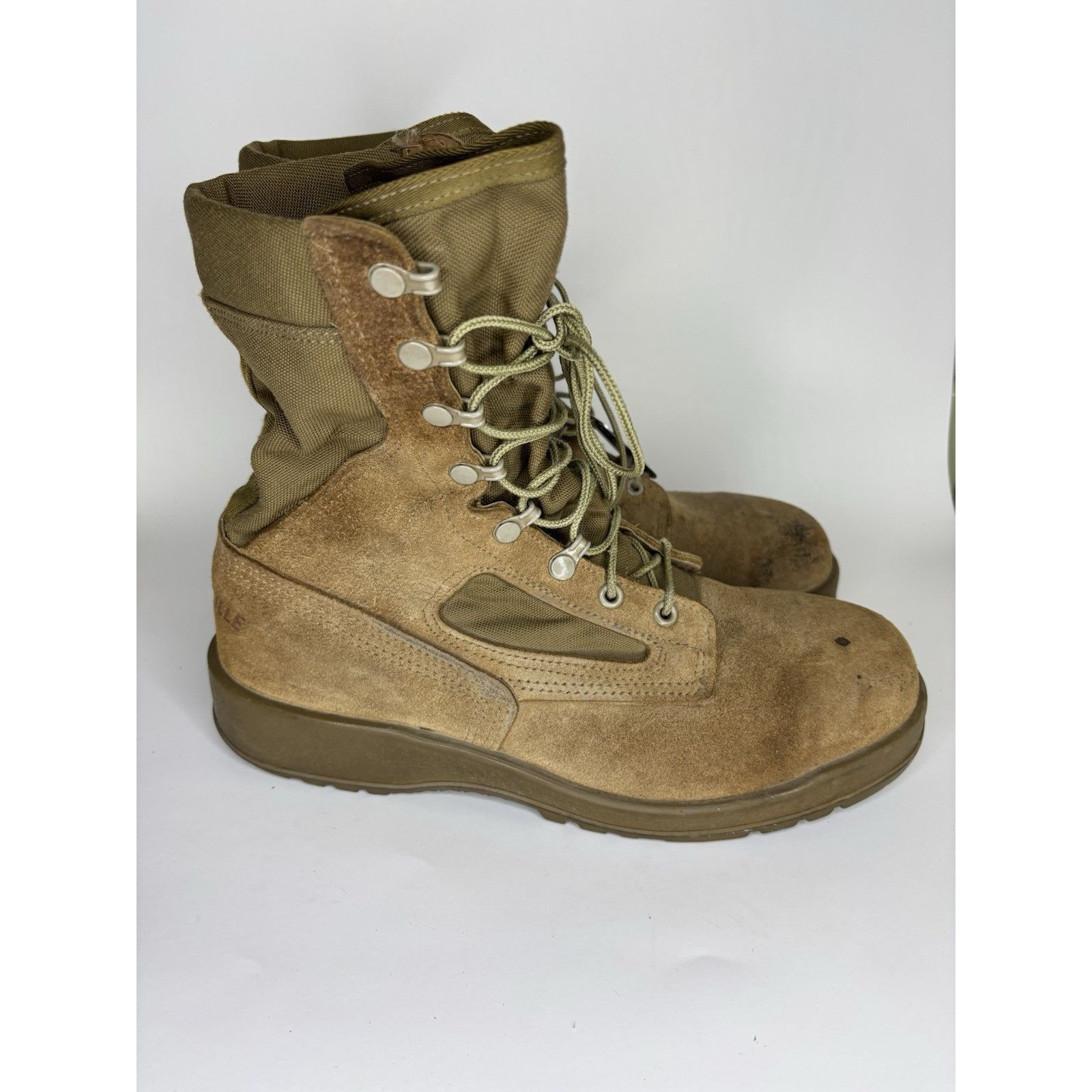 Belleville Belleville Boots Steel Toe Men Size 10R Green Brown Suede La Size US 10 / EU 43 - 1 Thumbnail