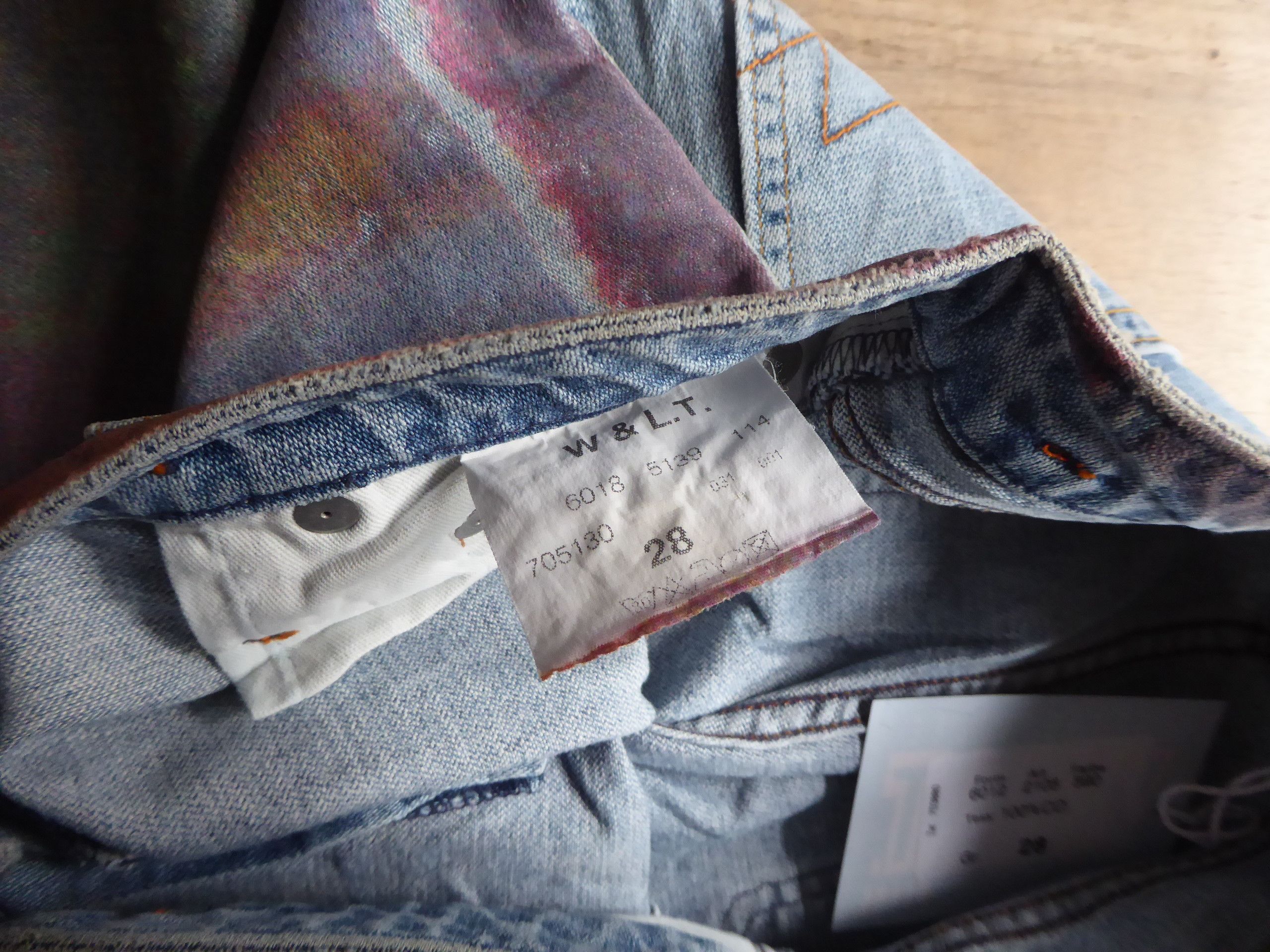 W&LT × Walter Van Beirendonck cranes flying color print denims Jeans Size US 28 / EU 44 - 9 Thumbnail