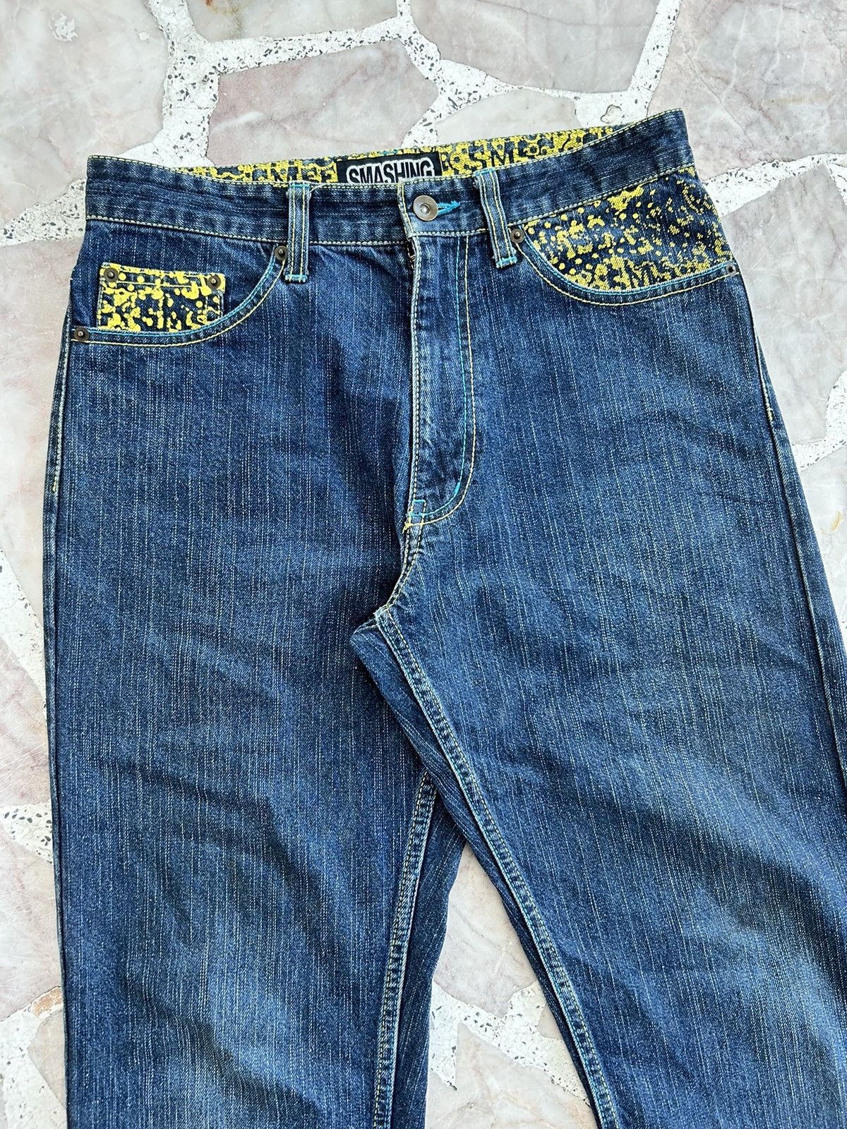 Japanese Brand Smashing Denime Golden Camo Layered Size US 30 / EU 46 - 4 Thumbnail