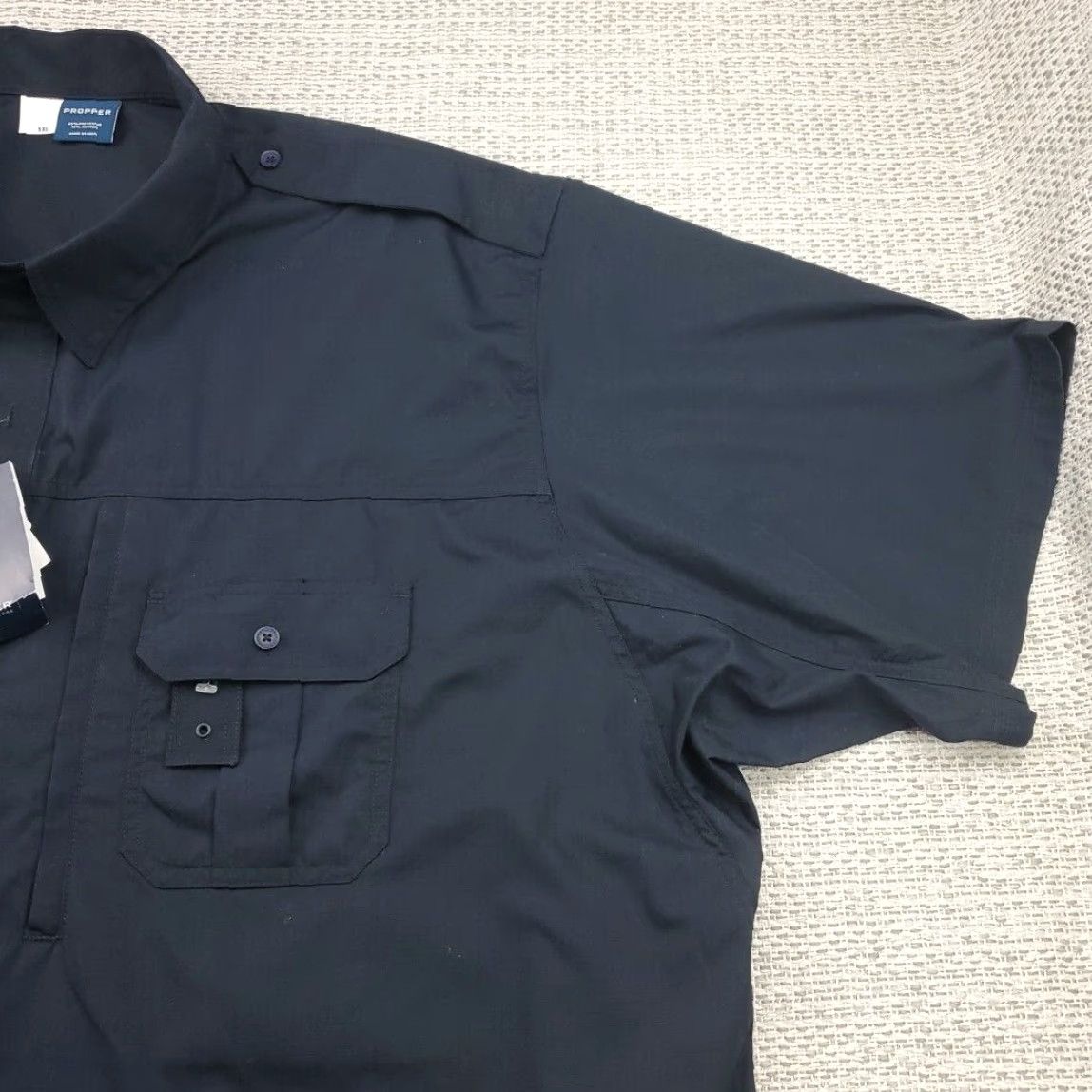 Propper Propper Tactical Shirt Mens 5XL Short Shirt Navy Teflon Fabric Military Work Size US XXL / EU 58 / 5 - 2 Thumbnail