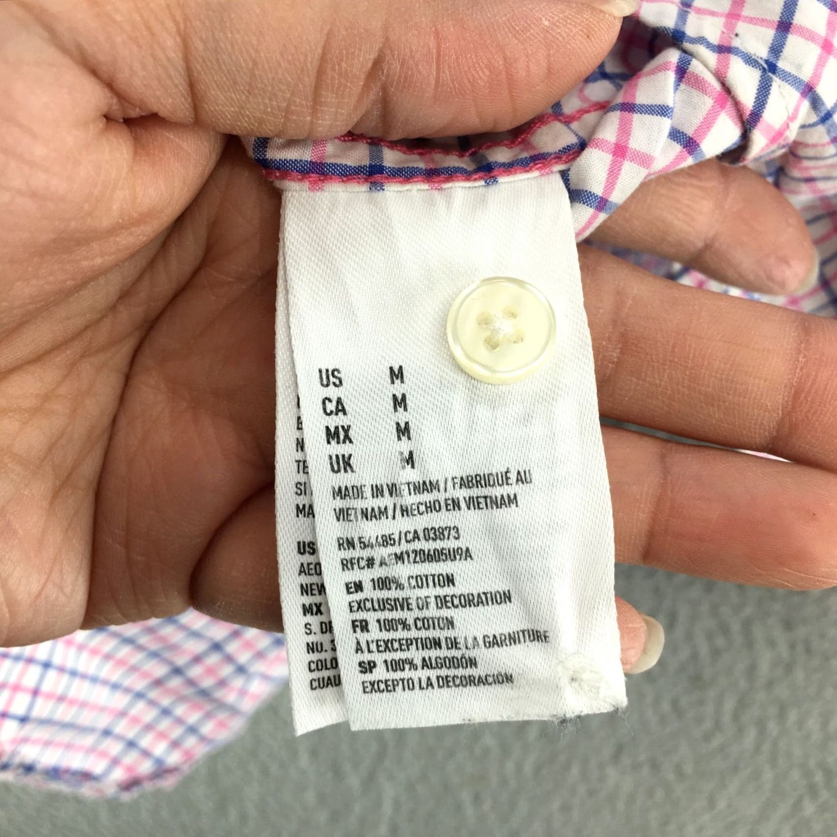 American Eagle Outfitters American Eagle Button-Down Shirt Mens Medium Plaid Multicolor Casual Shirt Size US M / EU 48-50 / 2 - 7 Thumbnail