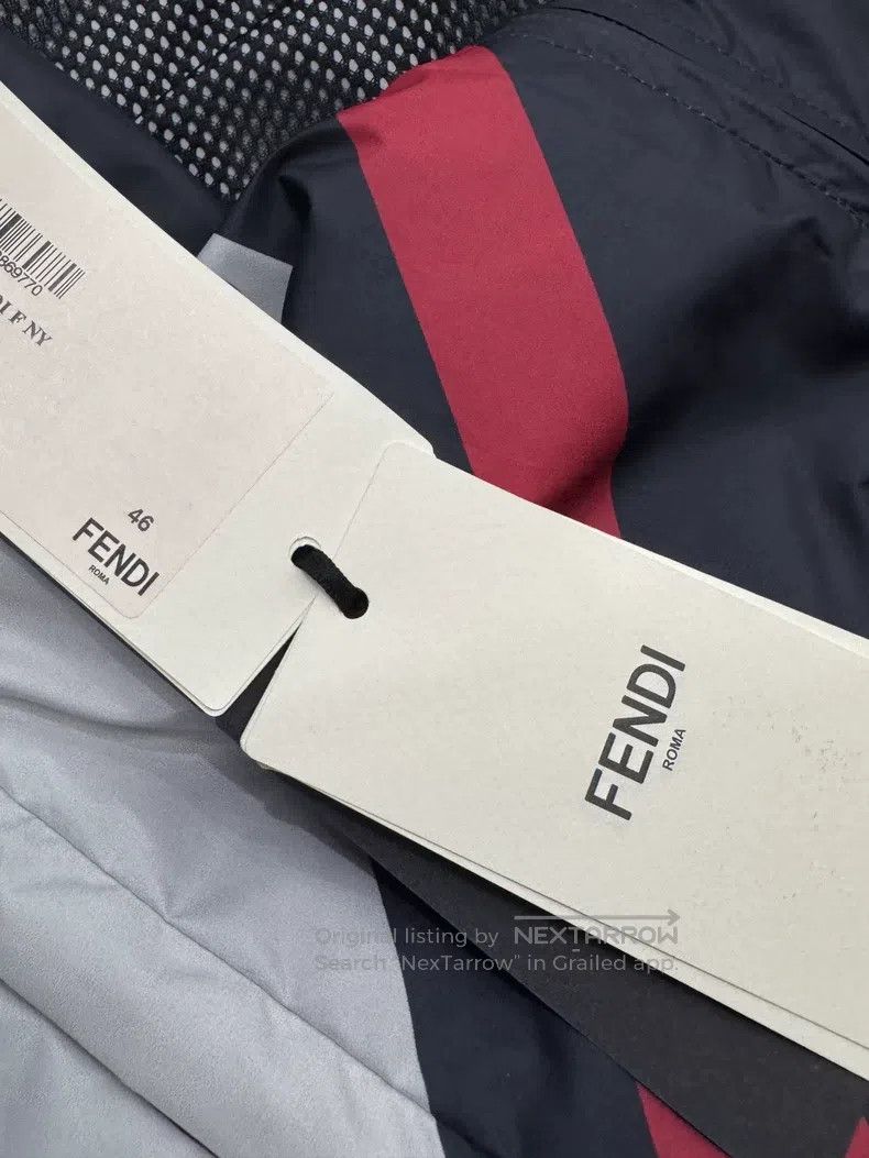 Fendi Fendi Roma Letter Monogrammed Ventilated Hooded Zip Lined Size US S / EU 44-46 / 1 - 8 Thumbnail