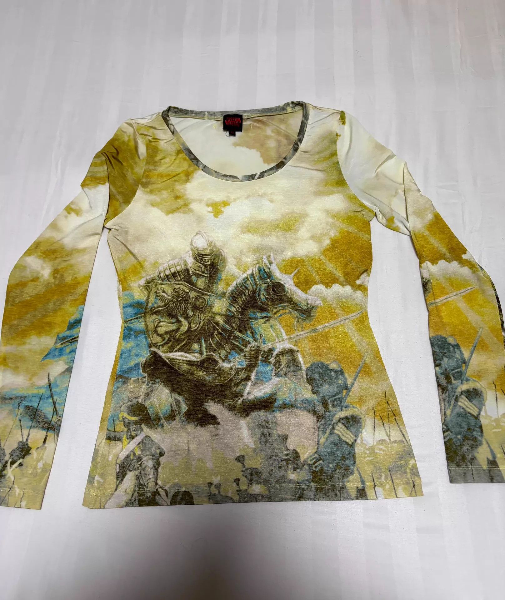 Jean Paul Gaultier Jean Paul Gaultier vintage knight tattoo print top 40 Size S / US 4 / IT 40 - 2 Thumbnail