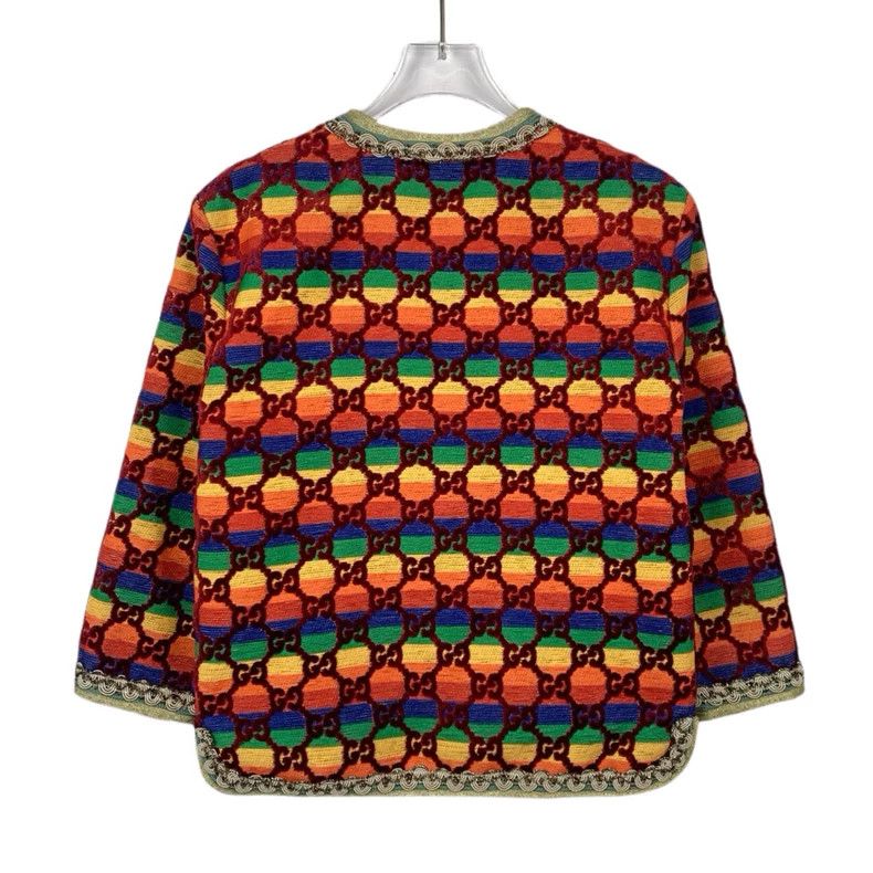 Gucci Gucci Color double G full print long-sleeved cardigan jacke Size US L / EU 52-54 / 3 - 2 Thumbnail