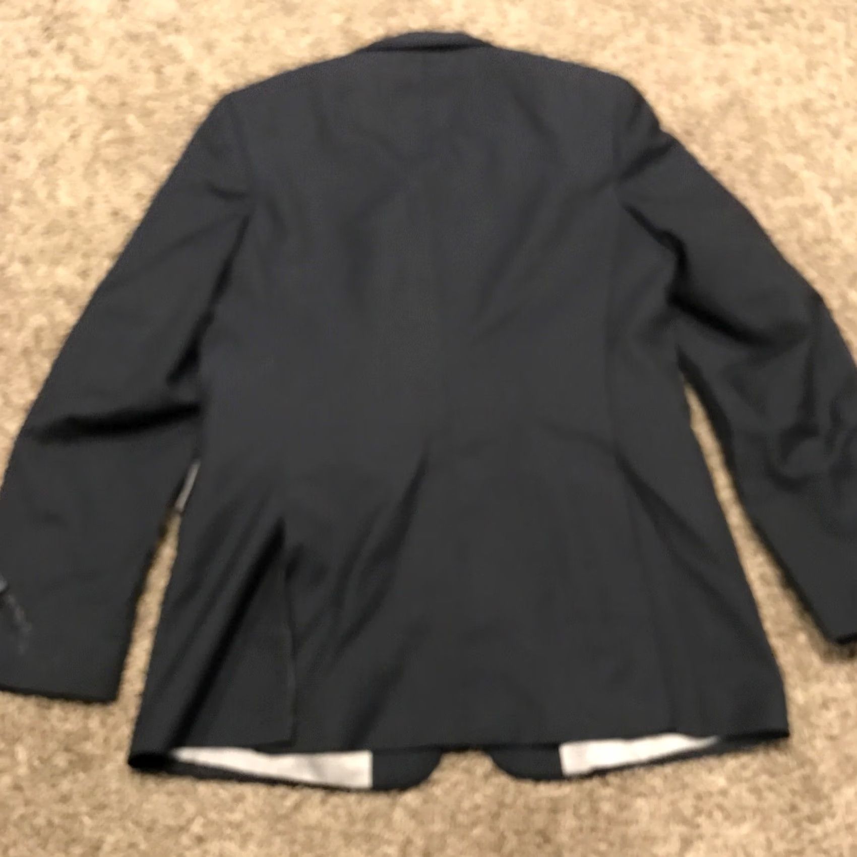 Michael Kors Michael Kors Blazer Men 18 Regular 2 Button Black Polyester Blend Long Jacket Coat Blazer Notch Lapel Size 48R - 4 Thumbnail