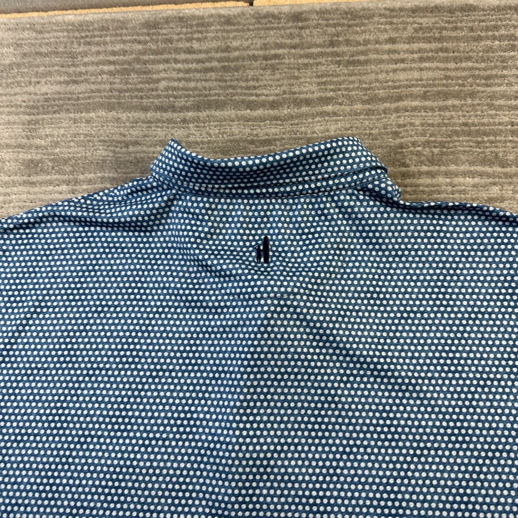 johnnie-O johnnie-O Polo Shirt Mens 2XL Blue All Over Print Golf Performance Size US XXL / EU 58 / 5 - 4 Thumbnail
