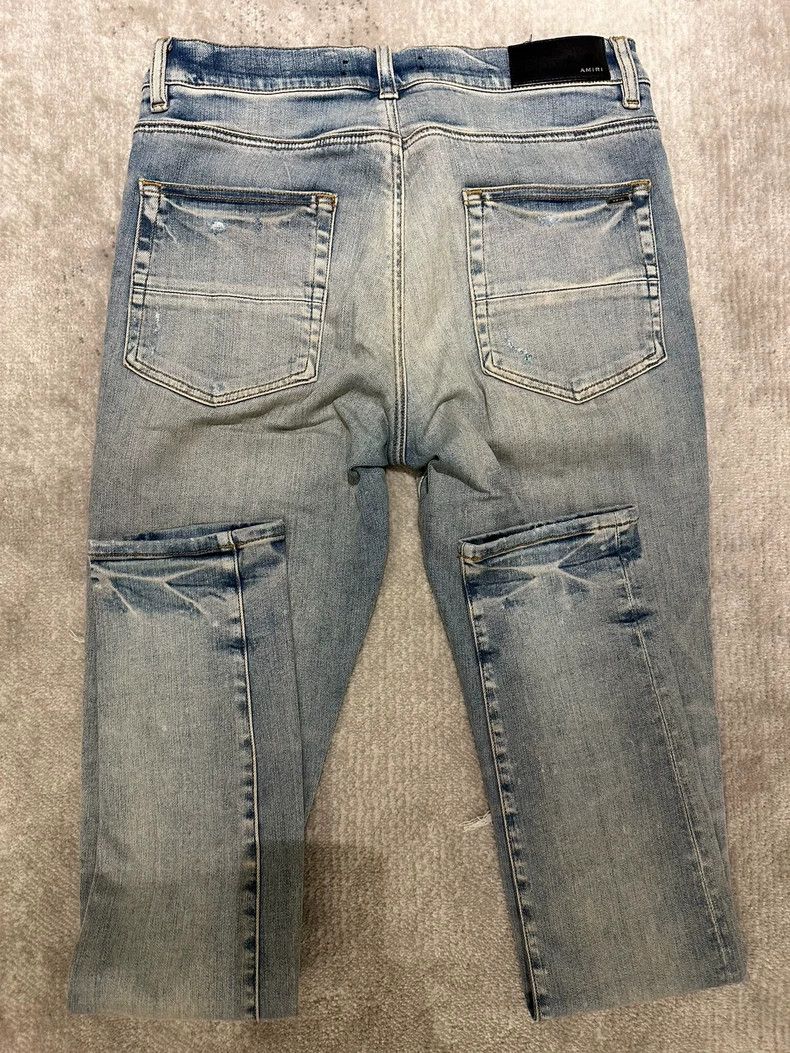 Amiri Amiri 22 Patchwork Blue Denim Jeans Size US 31 - 4 Thumbnail