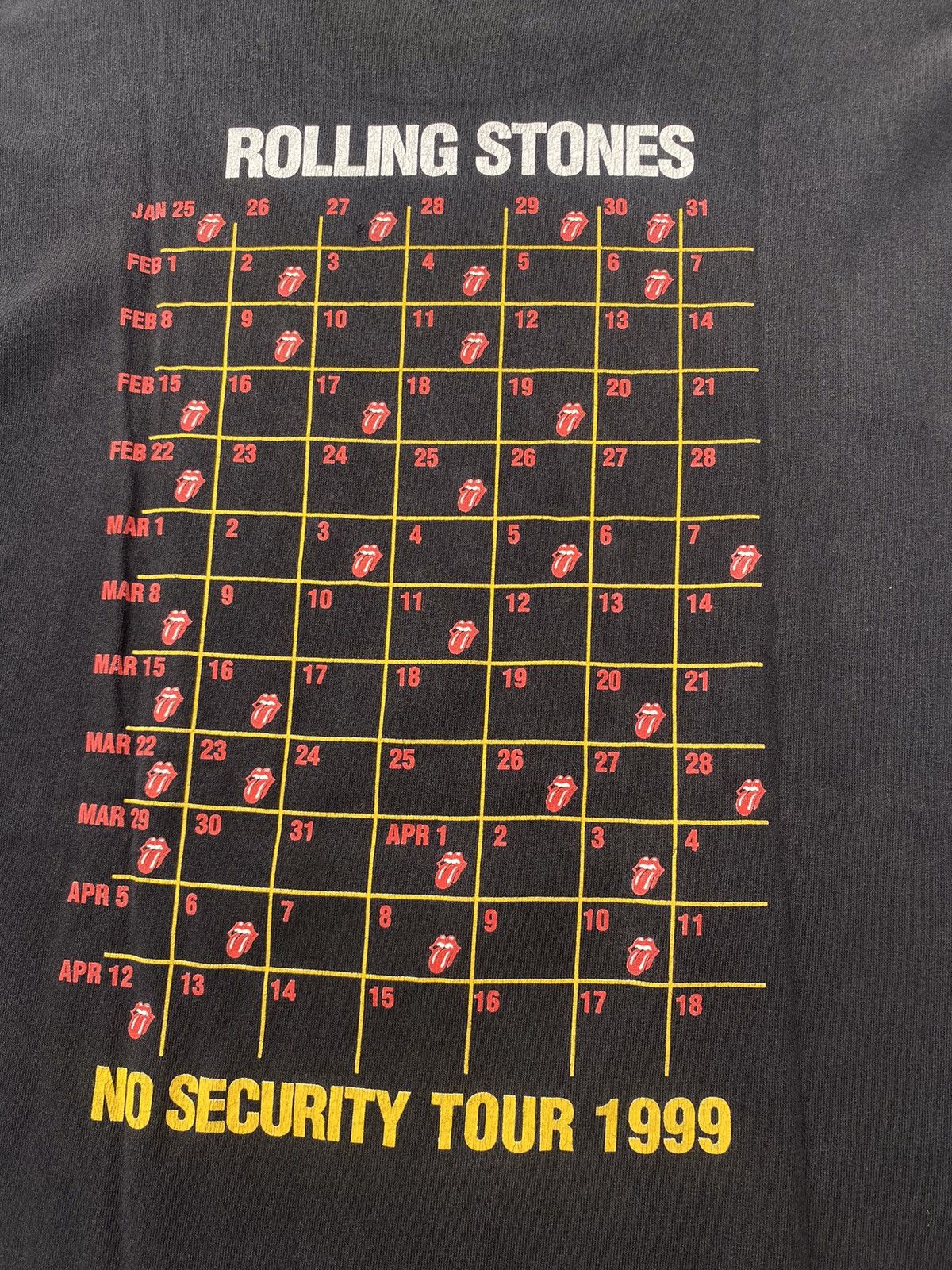 Band Tees × Gildan × The Rolling Stones Vintage the rolling stones 1999 no security tour tshirt Size US L / EU 52-54 / 3 - 8 Thumbnail