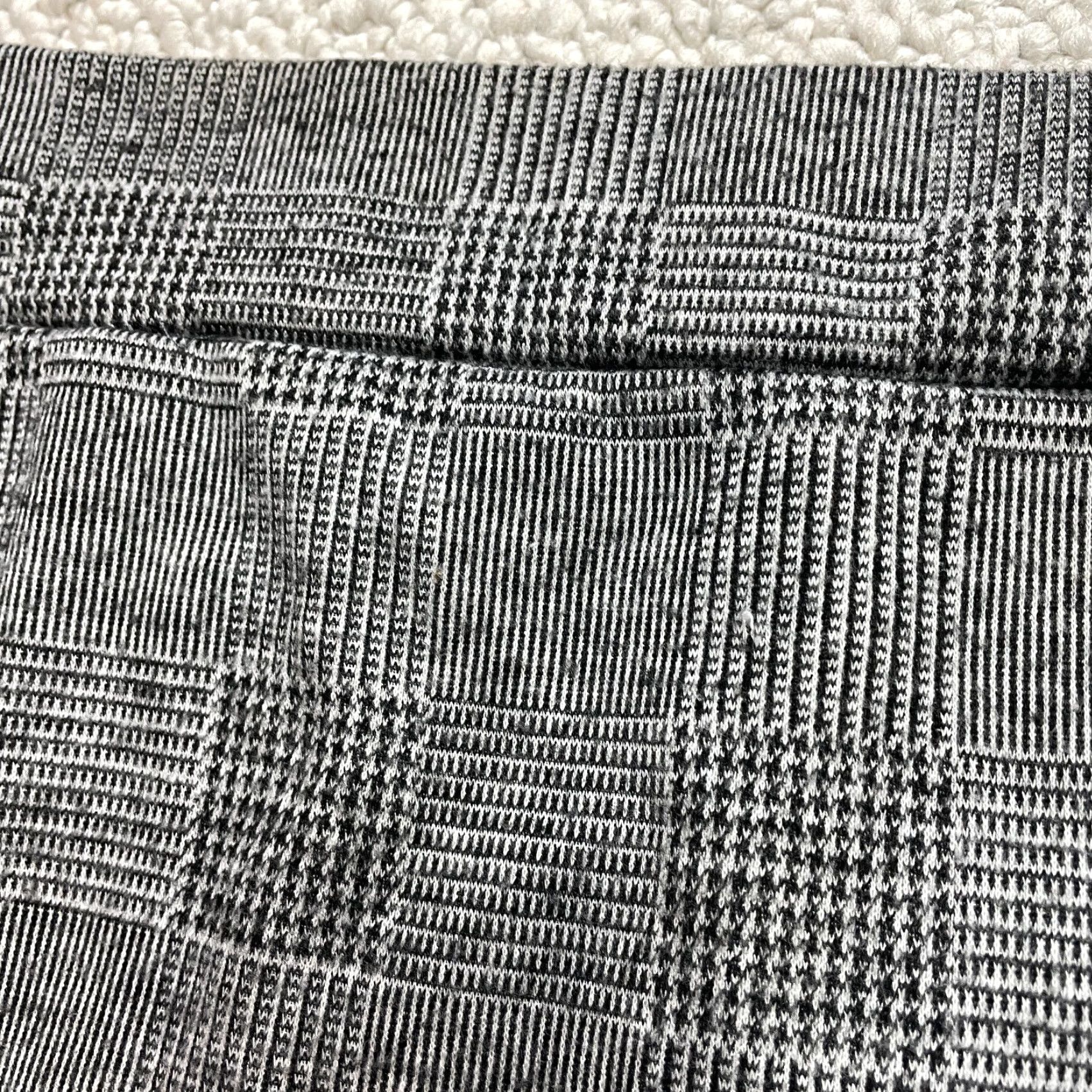 Vintage Rag Doll Skirt Womens 1X Gray Stretch Knee Length Check Polyester Denim Vintage No Size 40" / US 18 - 5 Thumbnail
