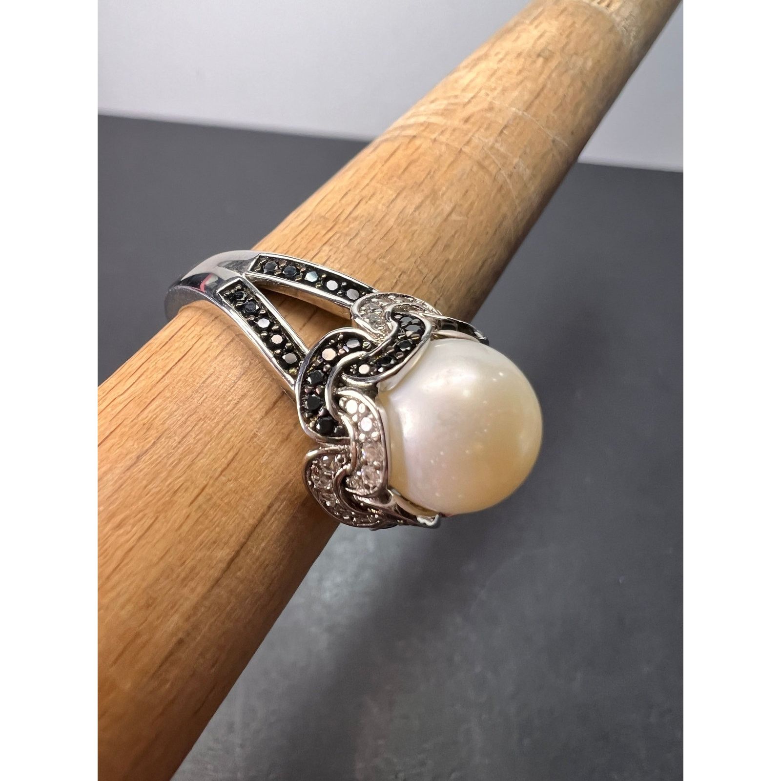 Other White cultured pearl and multi gem 925 ring size 9 *NEW* Size ONE SIZE - 4 Thumbnail
