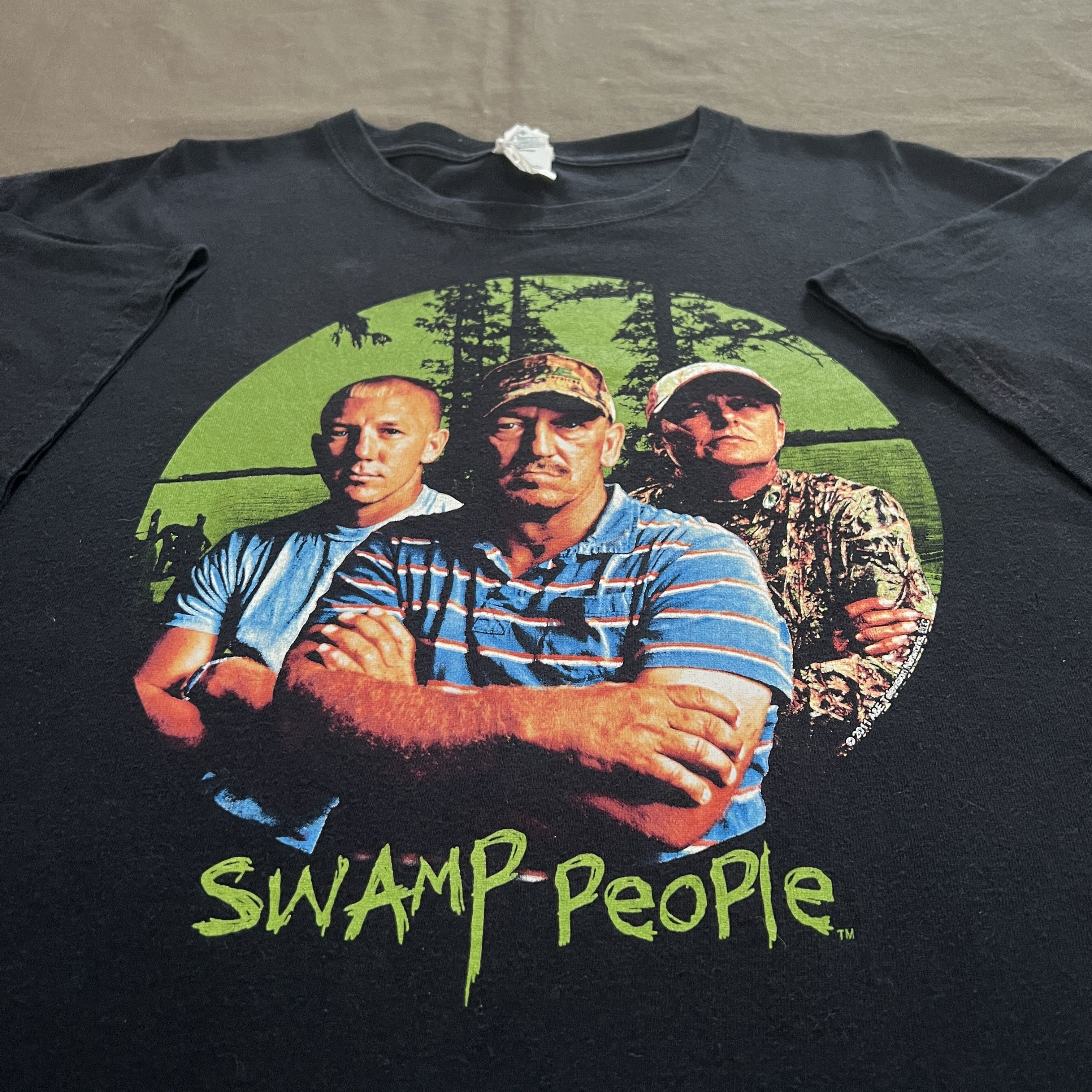Swamp People Promo Tee Reality television alligator hunters