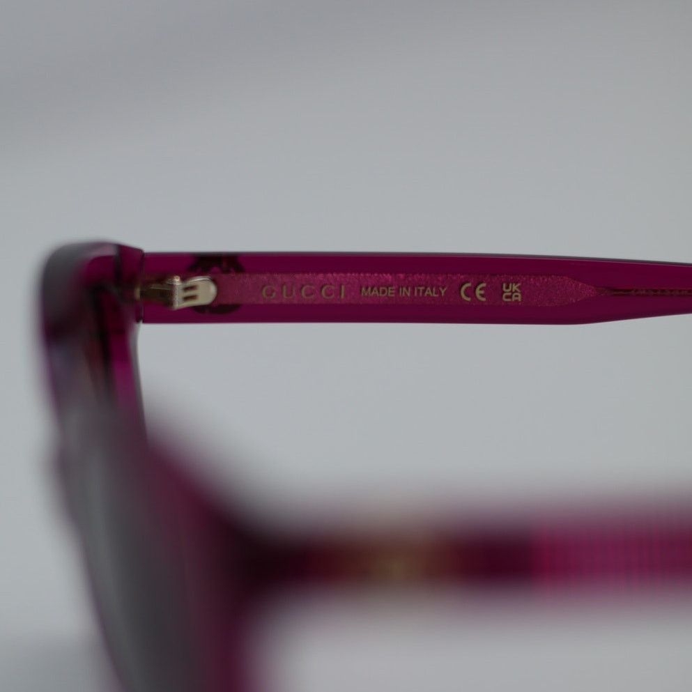 Gucci Gucci Sunglasses GG1315S 004 Fuchsia/Burgundy Mirror Women Size ONE SIZE - 9 Thumbnail