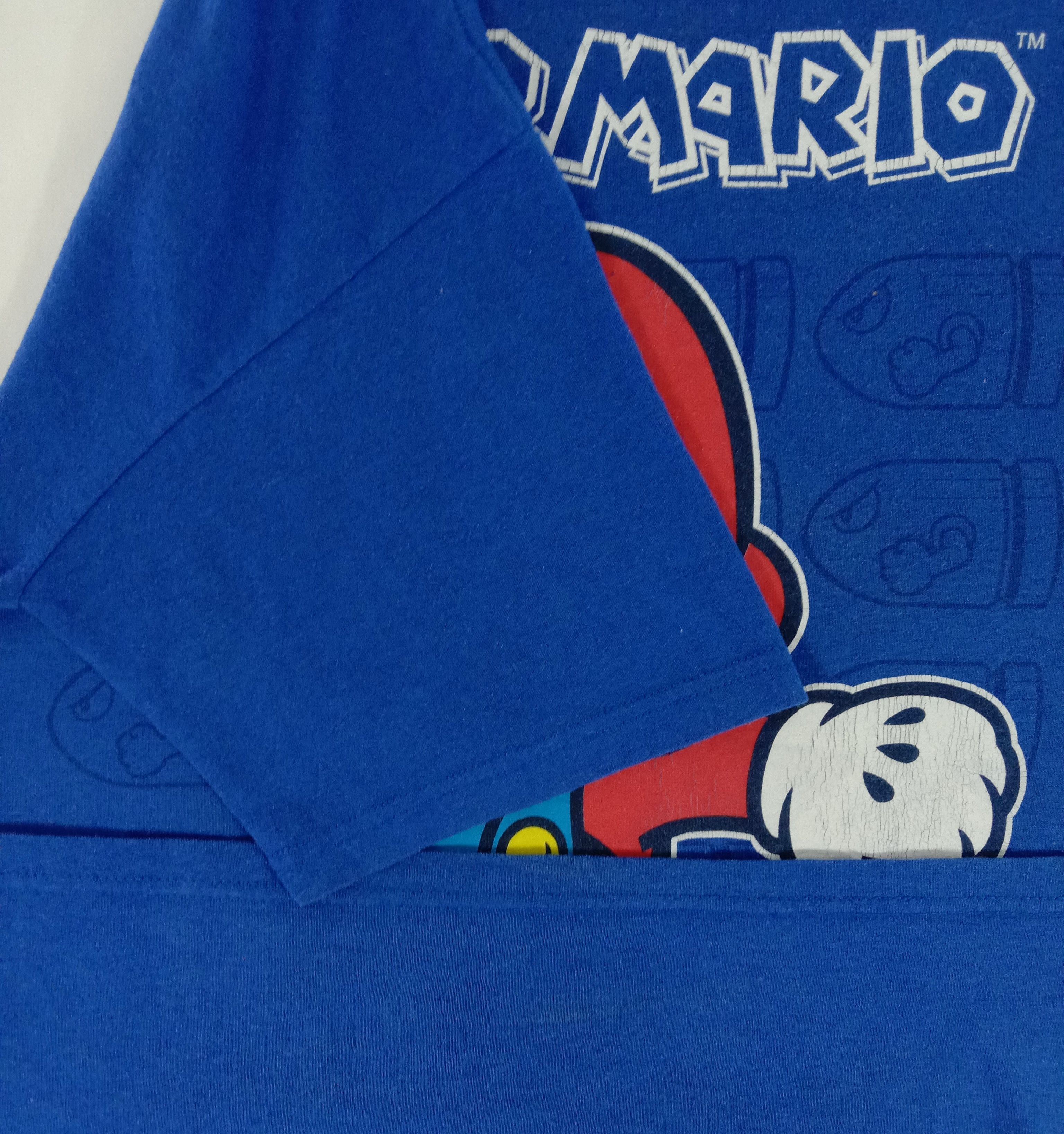 Nintendo Vintage 90's Nintendo Super Mario Over Printed T-Shirt Size US L / EU 52-54 / 3 - 4 Thumbnail