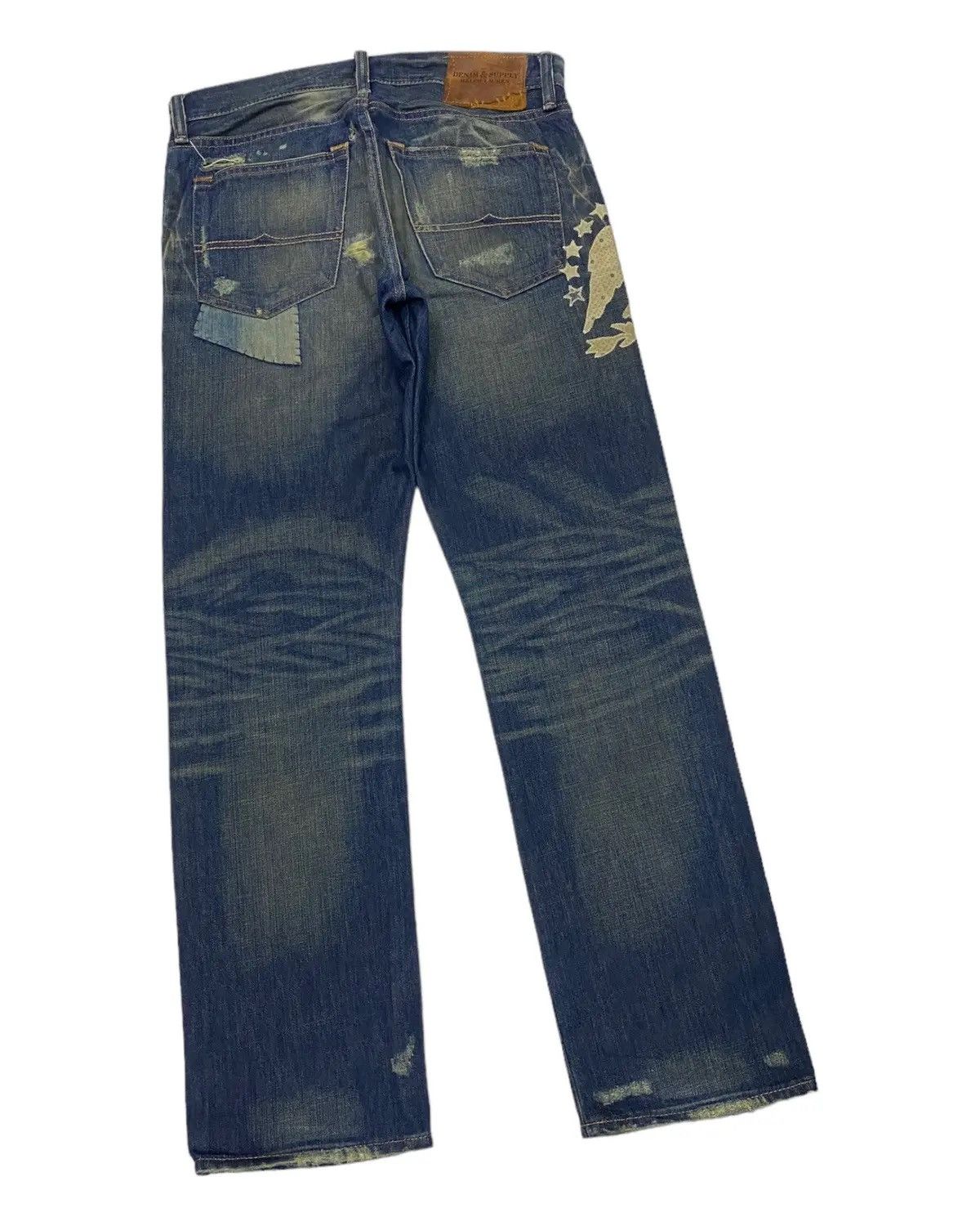 Polo Ralph Lauren OG🔥RALPH LAUREN DENIM & SUPPLY PATCHWORK DENIM JEANS Size US 34 / EU 50 - 9 Thumbnail