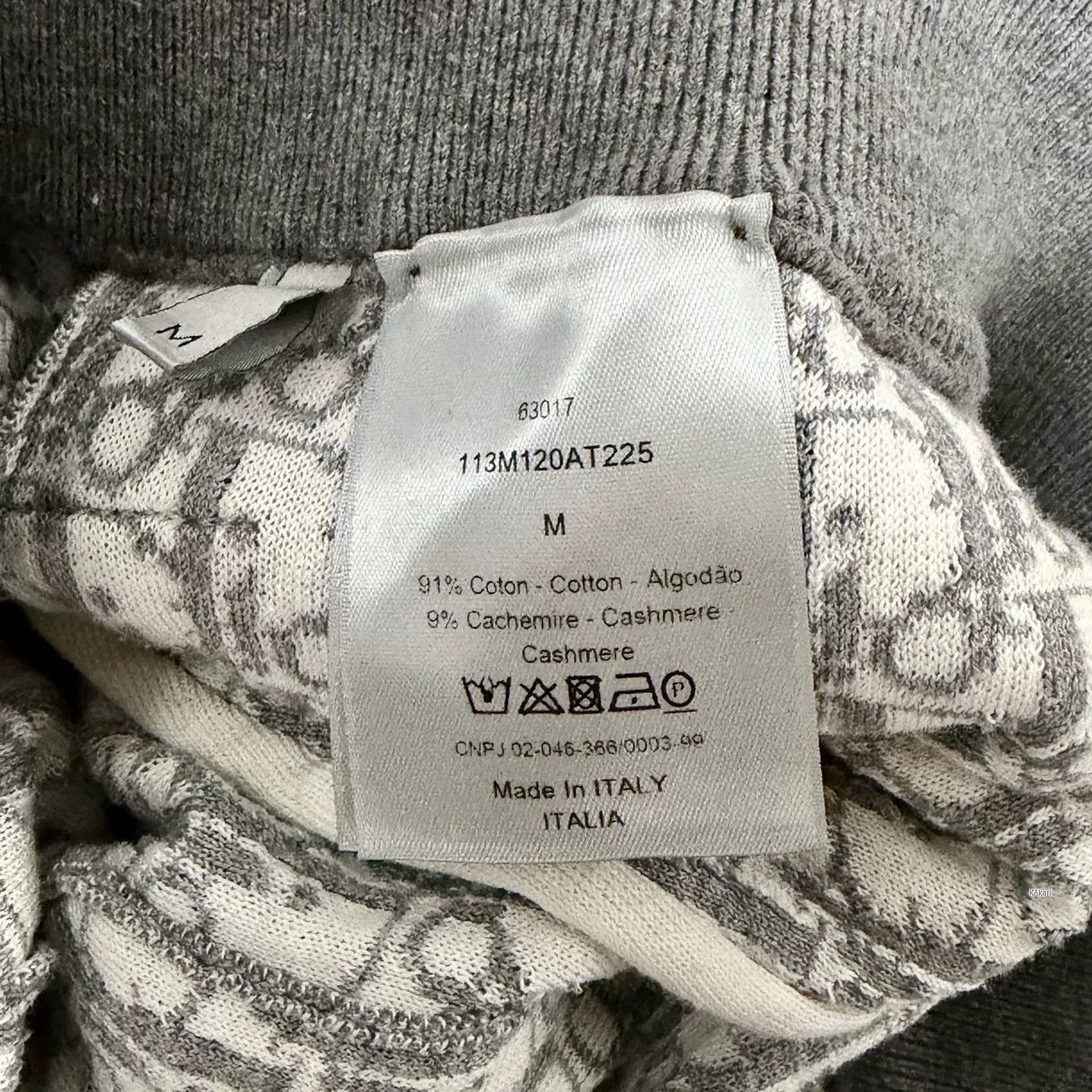 Dior Dior Gray Embroidered Logo Cuffed Sweatpants Size US 30 / EU 46 - 4 Thumbnail