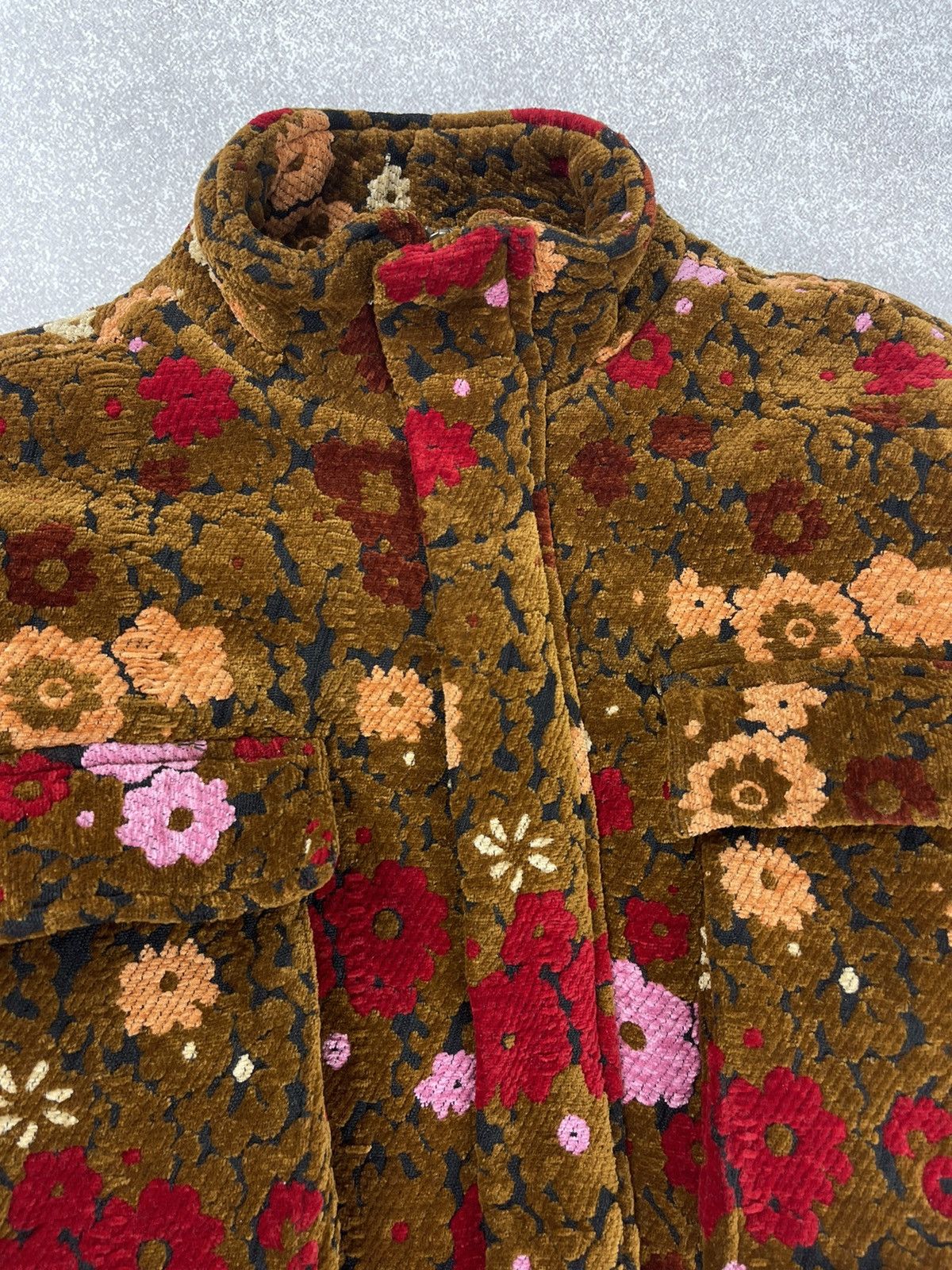 Japanese Brand × Urban Outfitters Kimchi Blue Floral Cropped Jacket Size Xs Size XS / US 0-2 / IT 36-38 - 7 Thumbnail