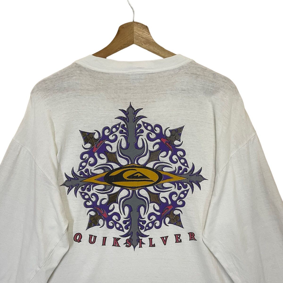 Billabong Vintage 90s Quiksilver Big Logo Longsleeve Tee Size US M / EU 48-50 / 2 - 4 Thumbnail