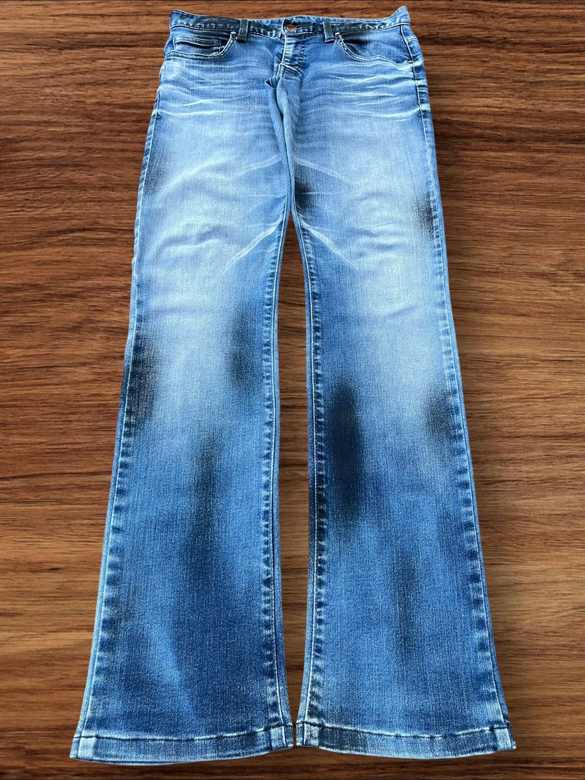 Japanese Brand × Tornado Mart Vintage Japanese Brand Tornado Mart Black Stain Whisker Jean Size US 30 / EU 46 - 1 Thumbnail