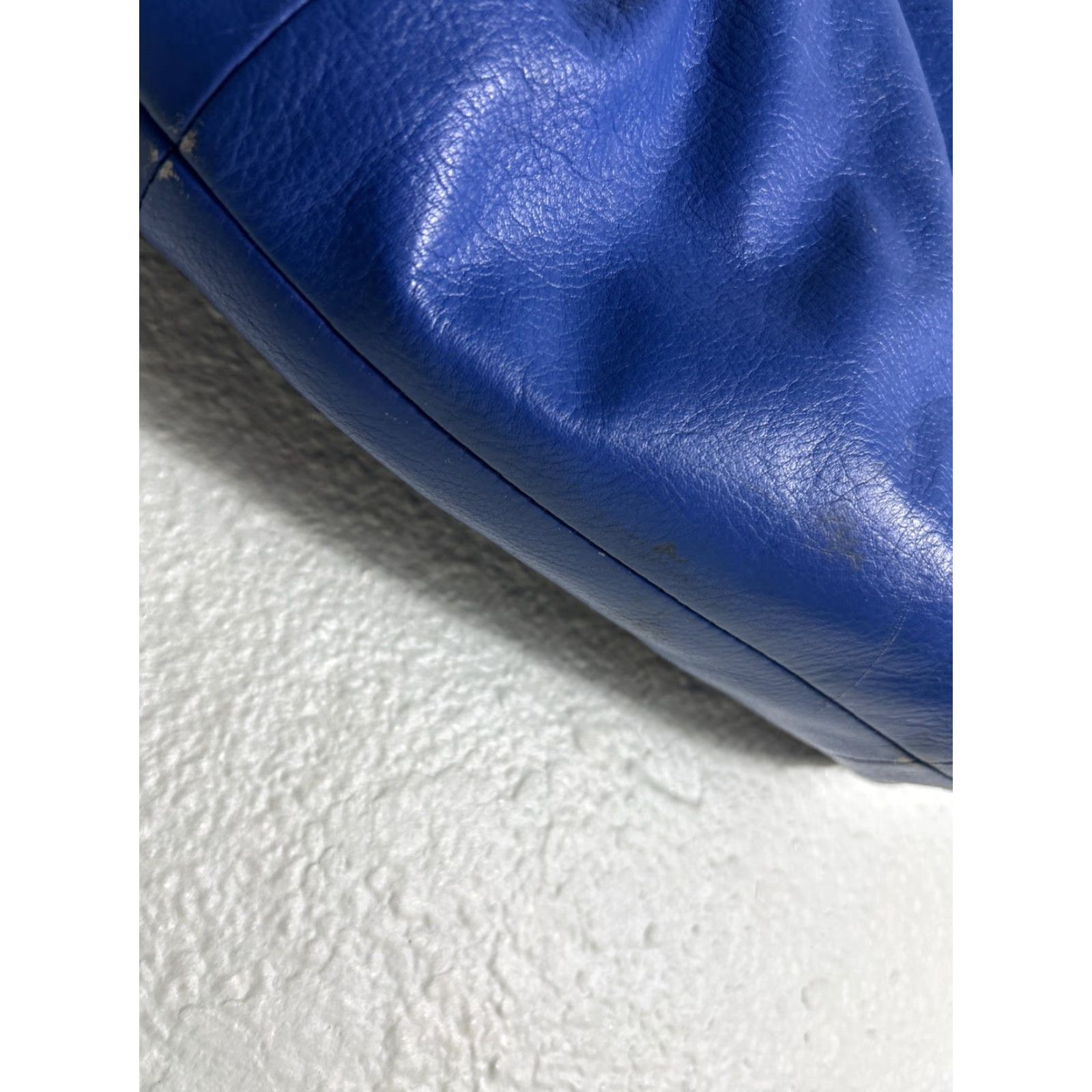 Brighton VINTAGE Brighton Leather Shoulder Bag Womens 12.5x11x4.5 Distressed Blue Black Purse BLUE Size ONE SIZE - 6 Thumbnail