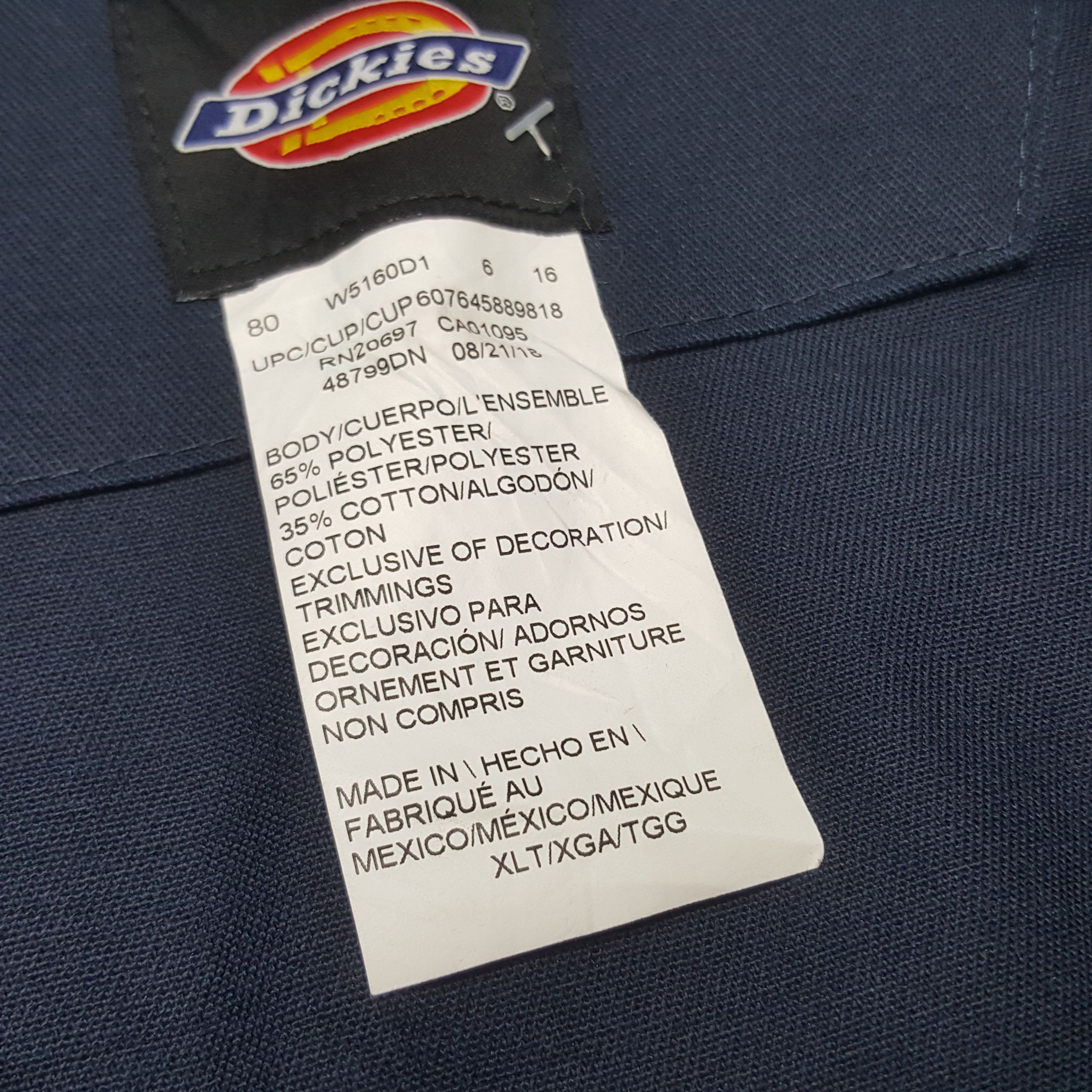 Dickies × Japanese Brand × Vintage Vintage Dickies Custom Skull Logo Coverall Jacket Size US XL / EU 56 / 4 - 7 Thumbnail