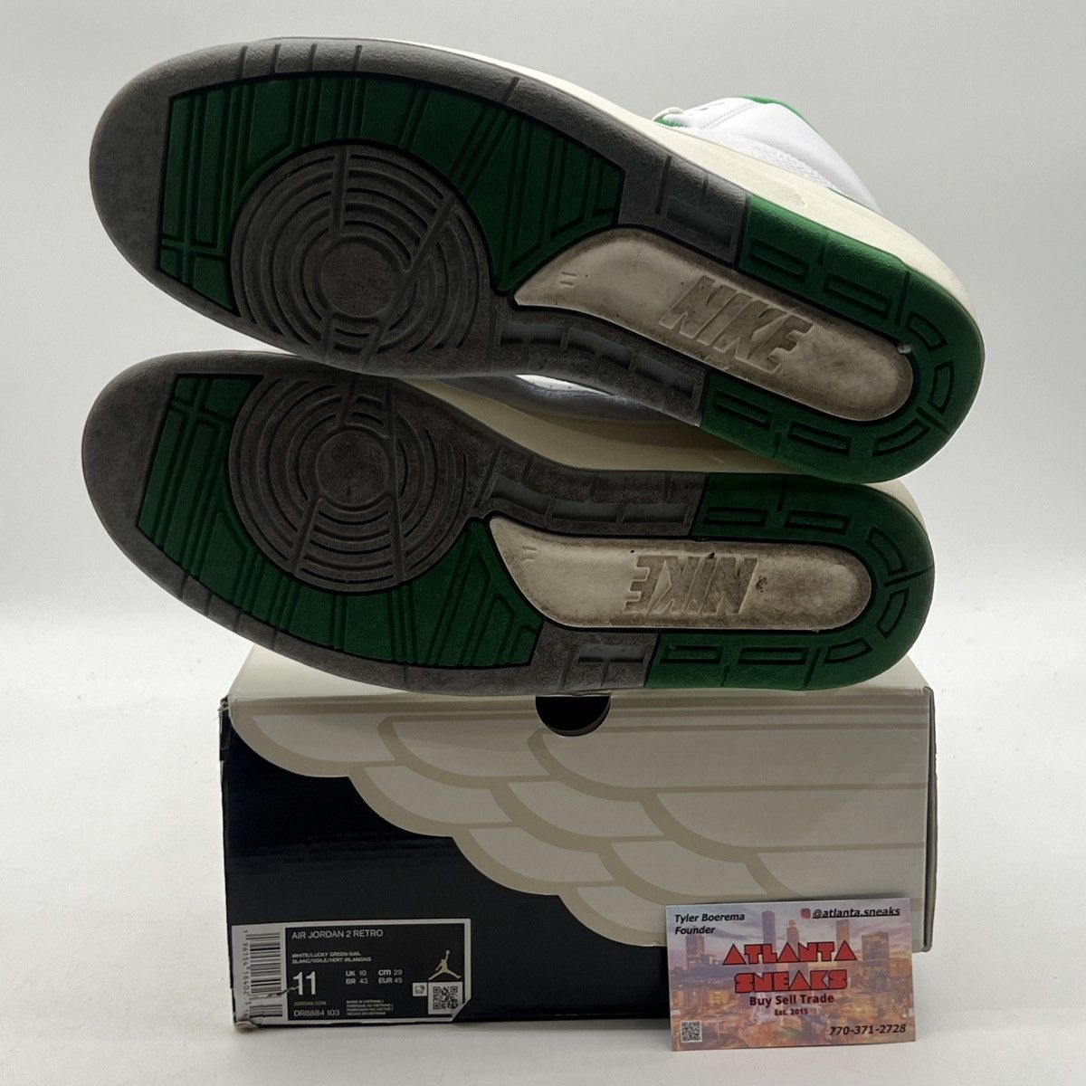 Jordan Brand Air Jordan 2 lucky green Size US 11 / EU 44 - 7 Thumbnail