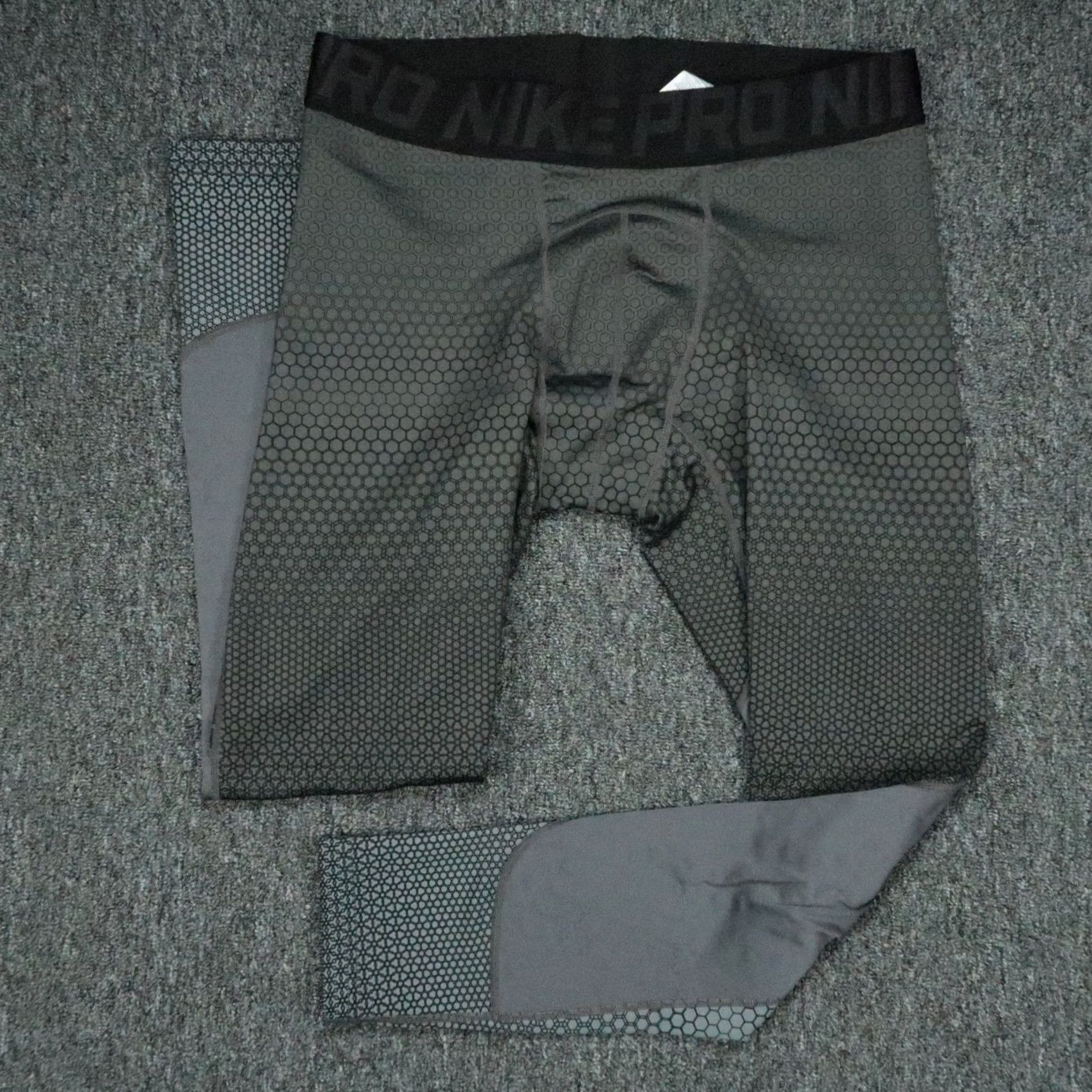 Nike Nike Pants Men 2XL Gray Performance Athletic Pro Hyperwarm Compression Track Pants Size US 39 - 2 Thumbnail