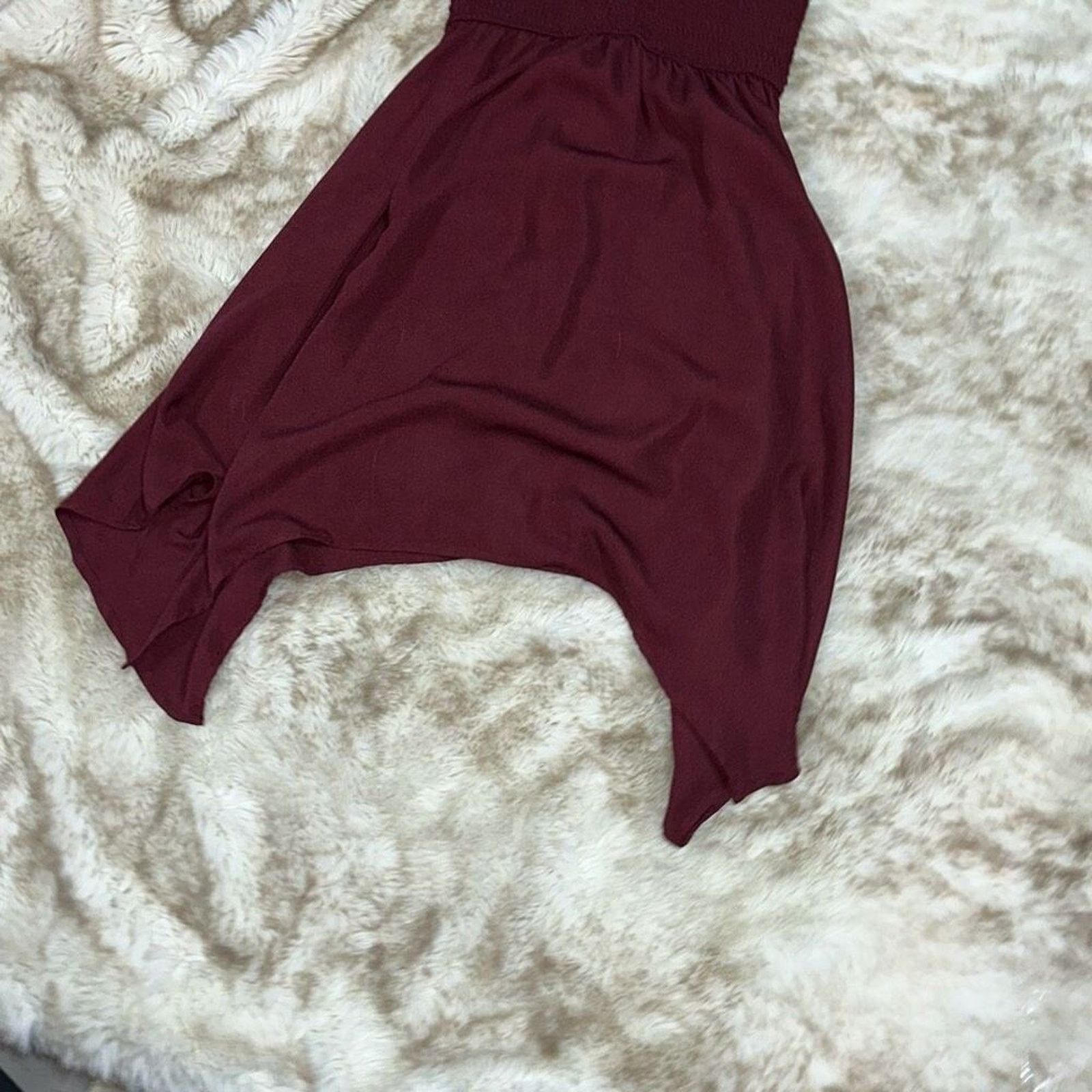 Other About a Girl Red Smocked Top Sleeveless Mini Dress | Sz M Size M / US 6-8 / IT 42-44 - 3 Thumbnail