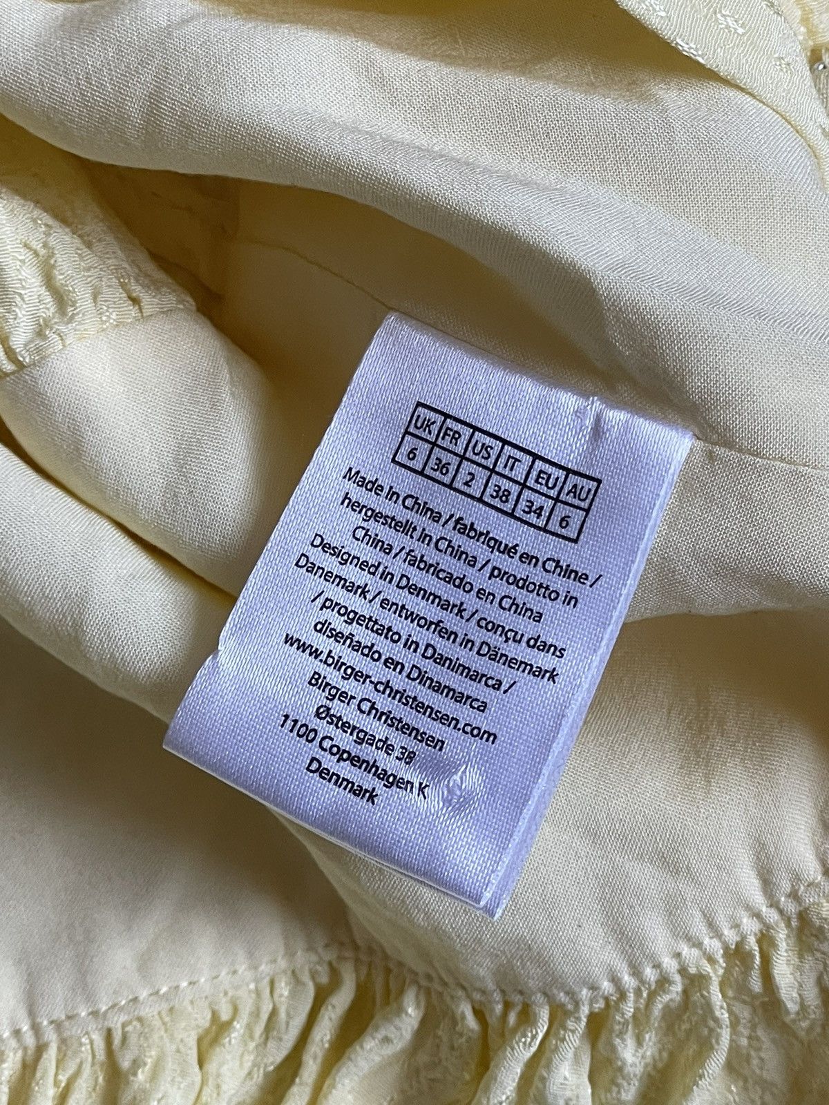 ROTATE Rotate Birger Christensen Yellow blouse Size XS / US 0-2 / IT 36-38 - 7 Thumbnail