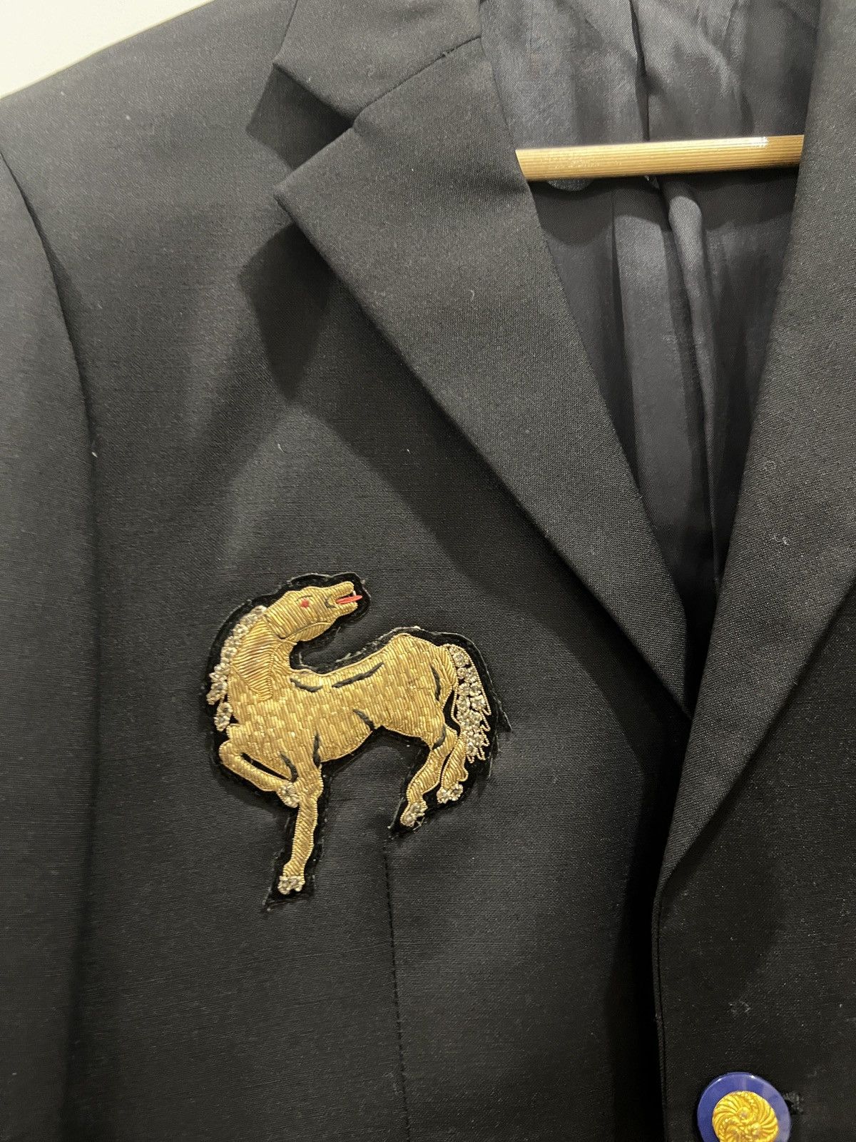 Raf Simons Raf Simons Runway Embroidered Wool Blazer, Sz 48 Size 38R - 2 Thumbnail