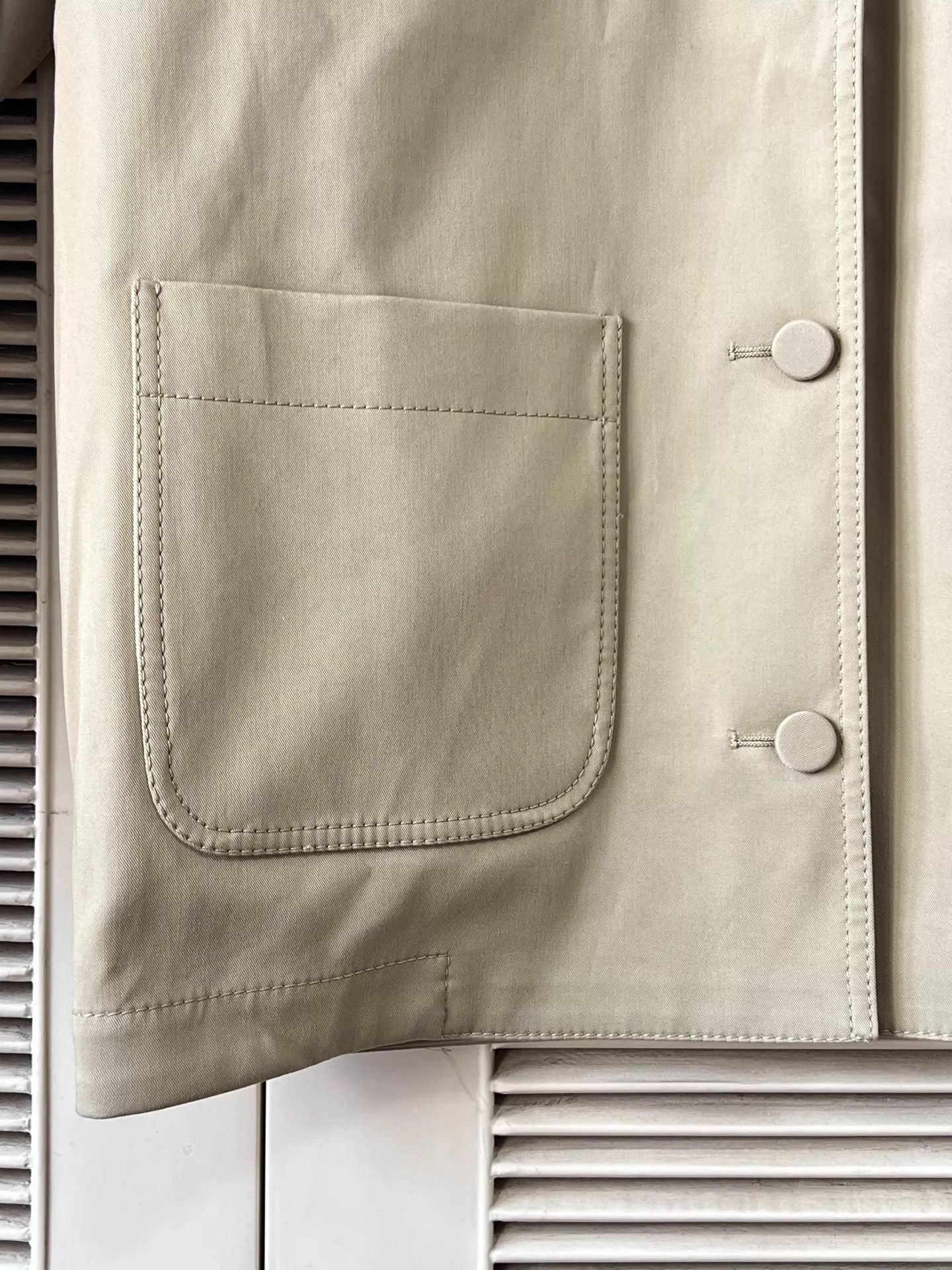 Gucci Gucci 42 Ivory Minimal Utility Logo Jacket Size M / US 6-8 / IT 42-44 - 6 Thumbnail