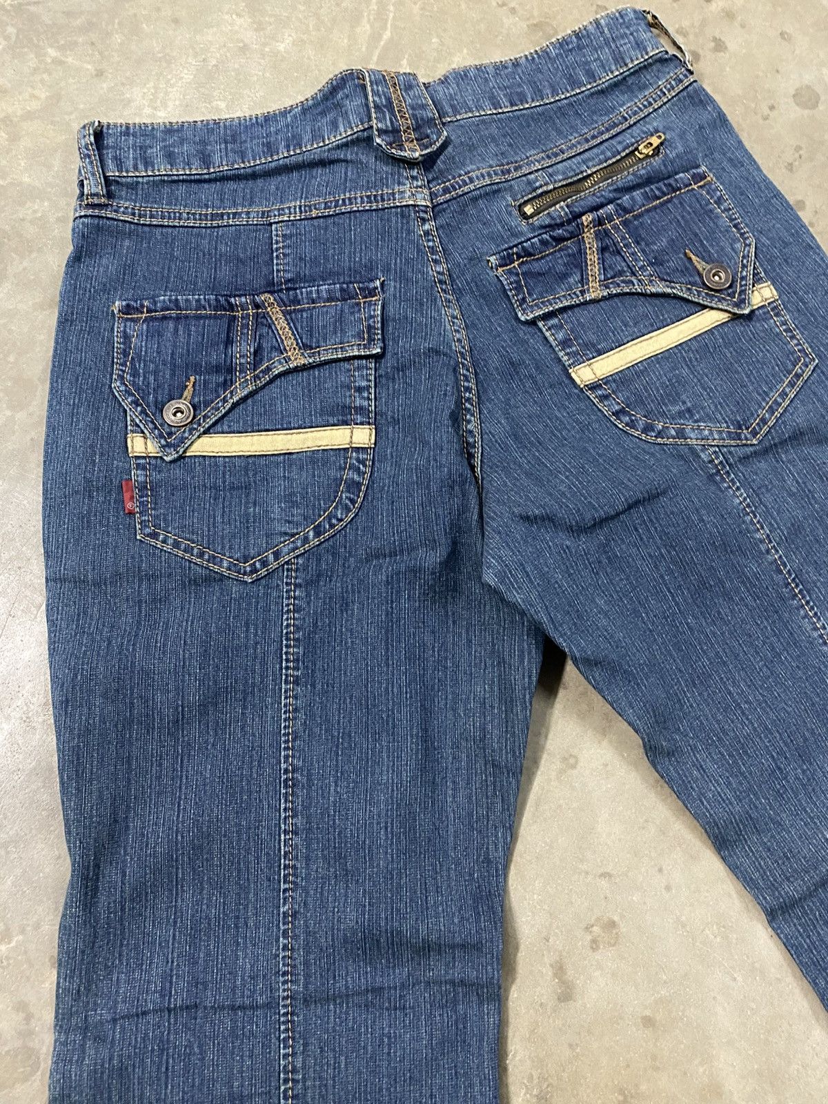 Hysteric Glamour × Japanese Brand × Tornado Mart Flare Jeans Japanese Unknown Stretch Denim @229 Size US 30 / EU 46 - 11 Thumbnail