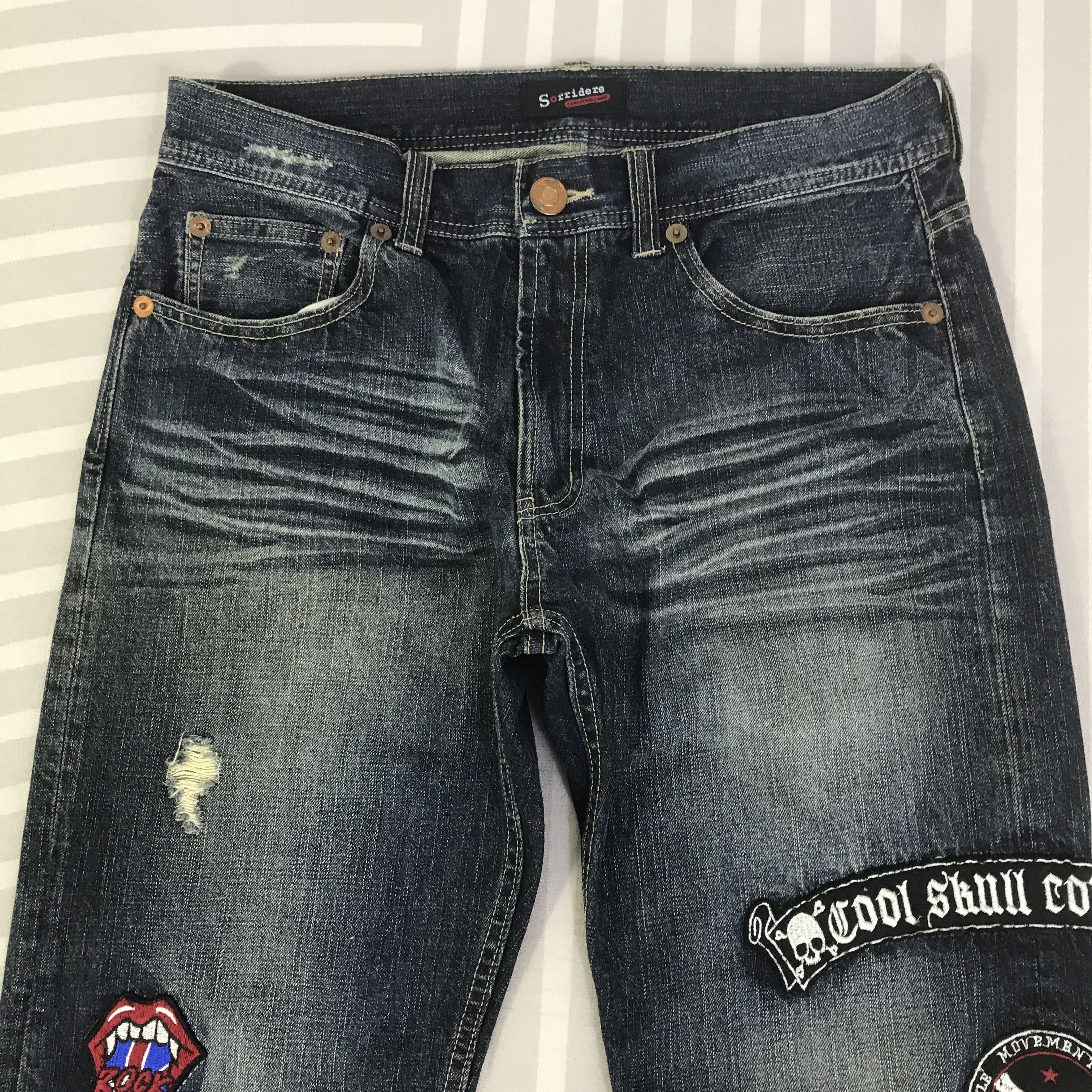 Japanese Brand Vintage Sorridere Punk Denim Japan Jeans K130B2 Size US 32 / EU 48 - 2 Thumbnail