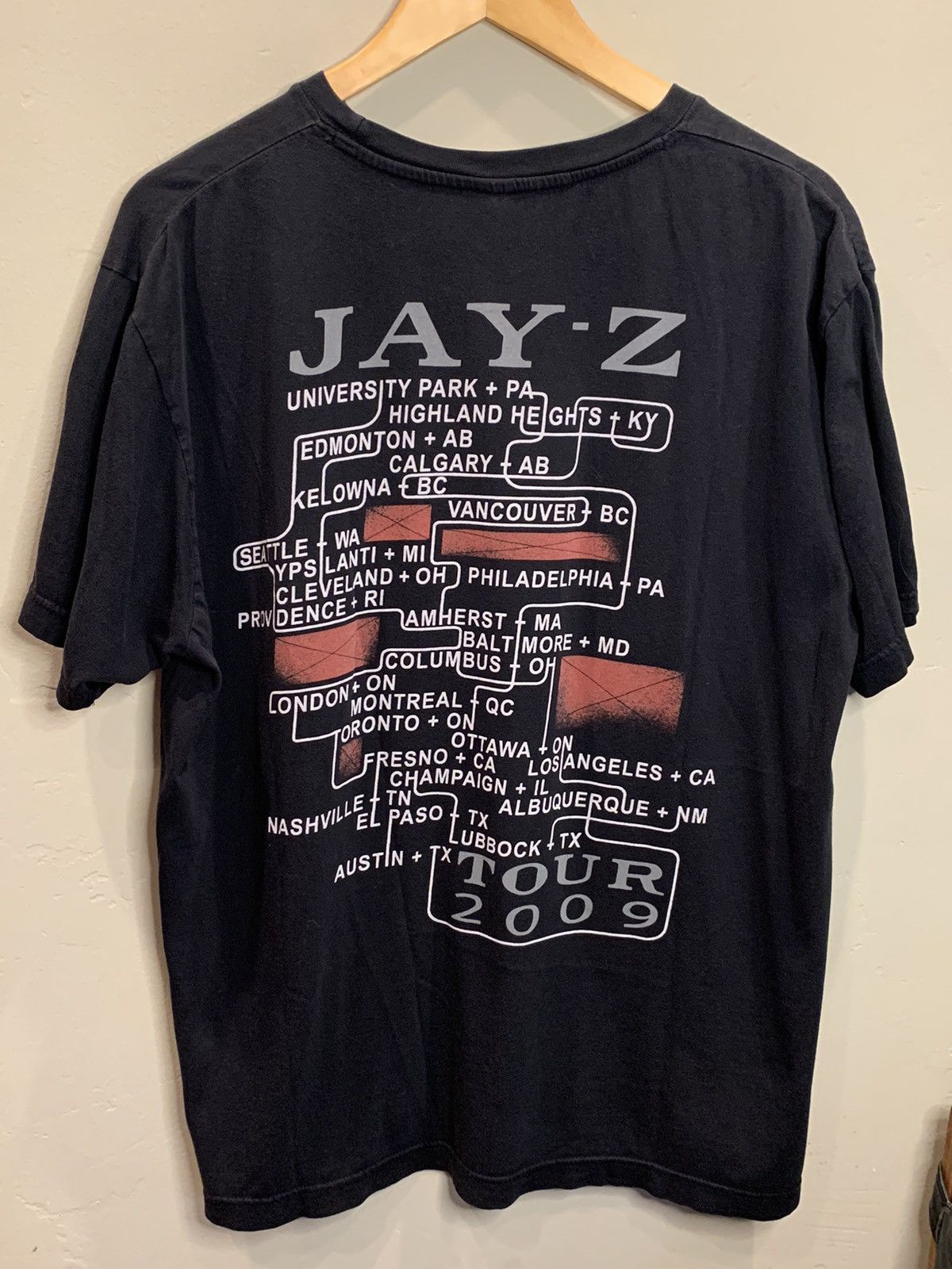 Jay-Z *RARE* Vintage Jay-Z The Blueprint 3 Tour Shirt 2009 Rap Tee Size US L / EU 52-54 / 3 - 2 Thumbnail
