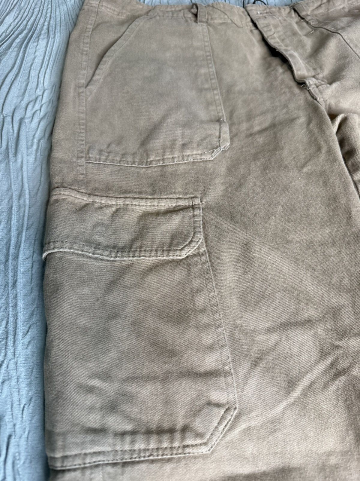 Zara Zara Cargo Pants “Khaki Green” Size 32" / US 10 / IT 46 - 2 Thumbnail