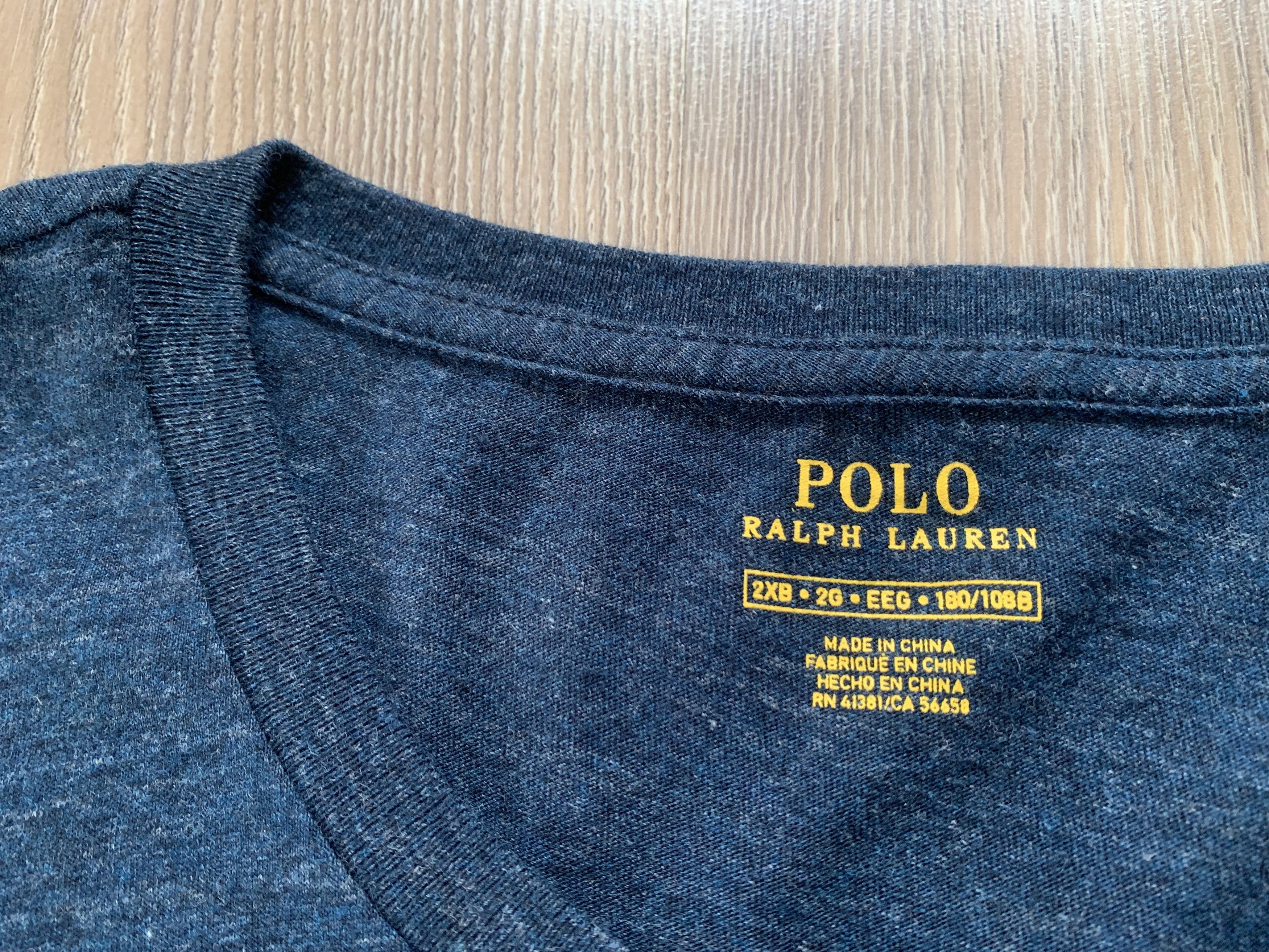 Polo Ralph Lauren Polo Ralph Lauren Blue Cotton T-Shirt Size US XXL / EU 58 / 5 - 6 Thumbnail